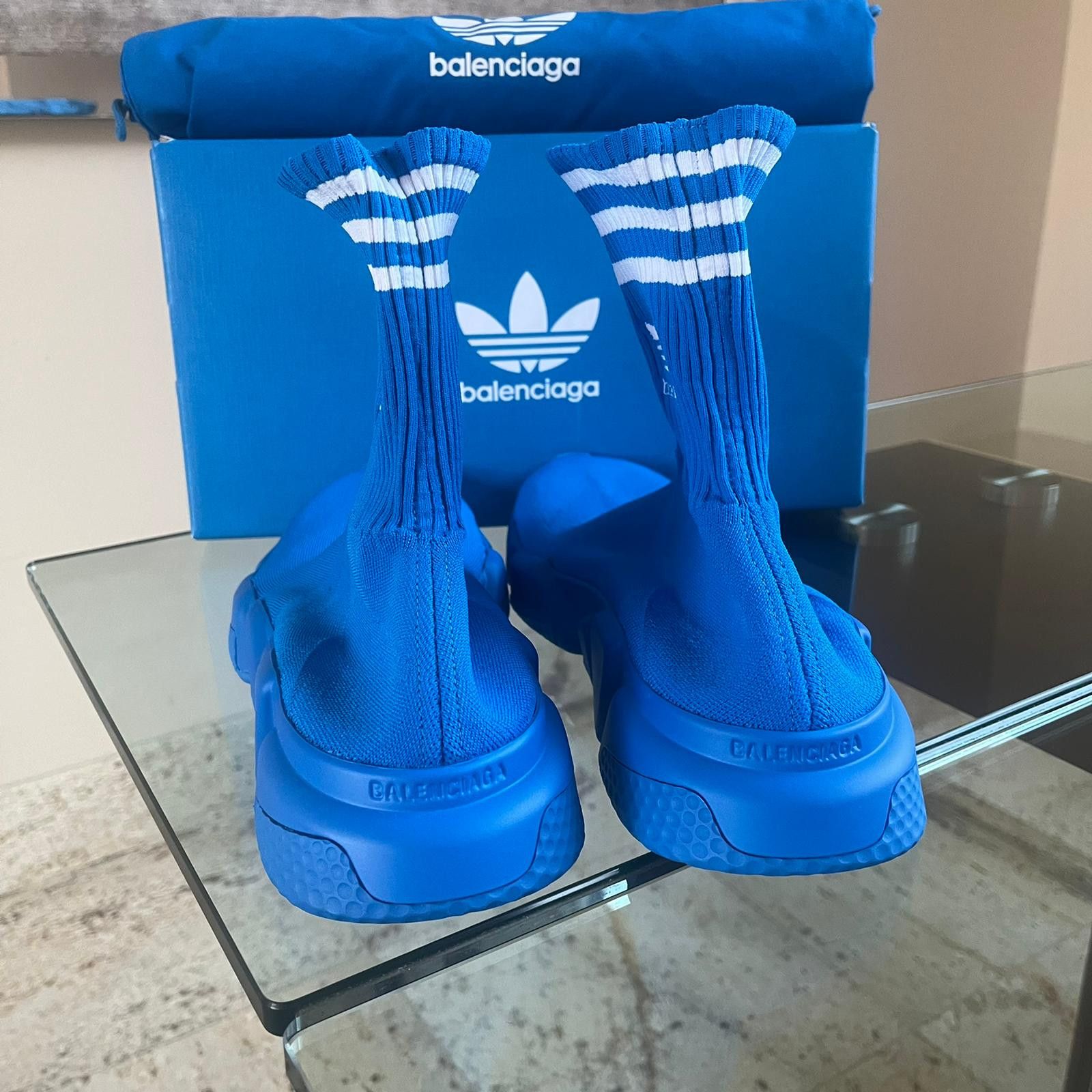 Adidas × Balenciaga Speed LT / Speed A Sneakers in Blue Size US 13 / EU 46 - 14 Thumbnail