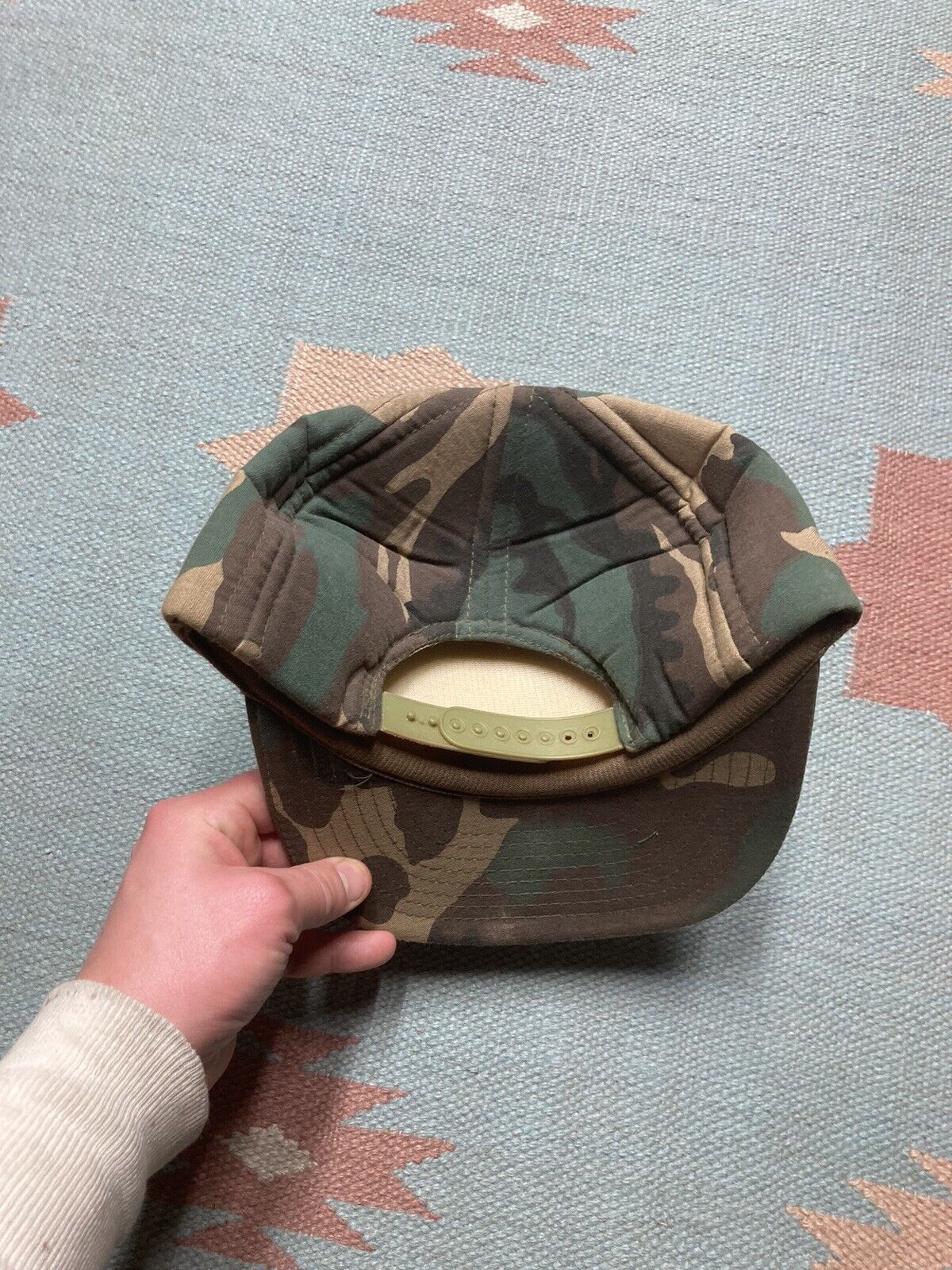 Vintage VTG SnapBack hat camo blank woodland hunting 80s 90s foam Size ONE SIZE - 5 Thumbnail
