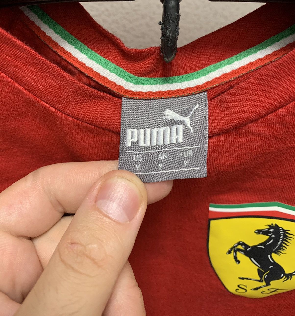 Ferrari Puma Formula Uno F1 red t-shirt M sz