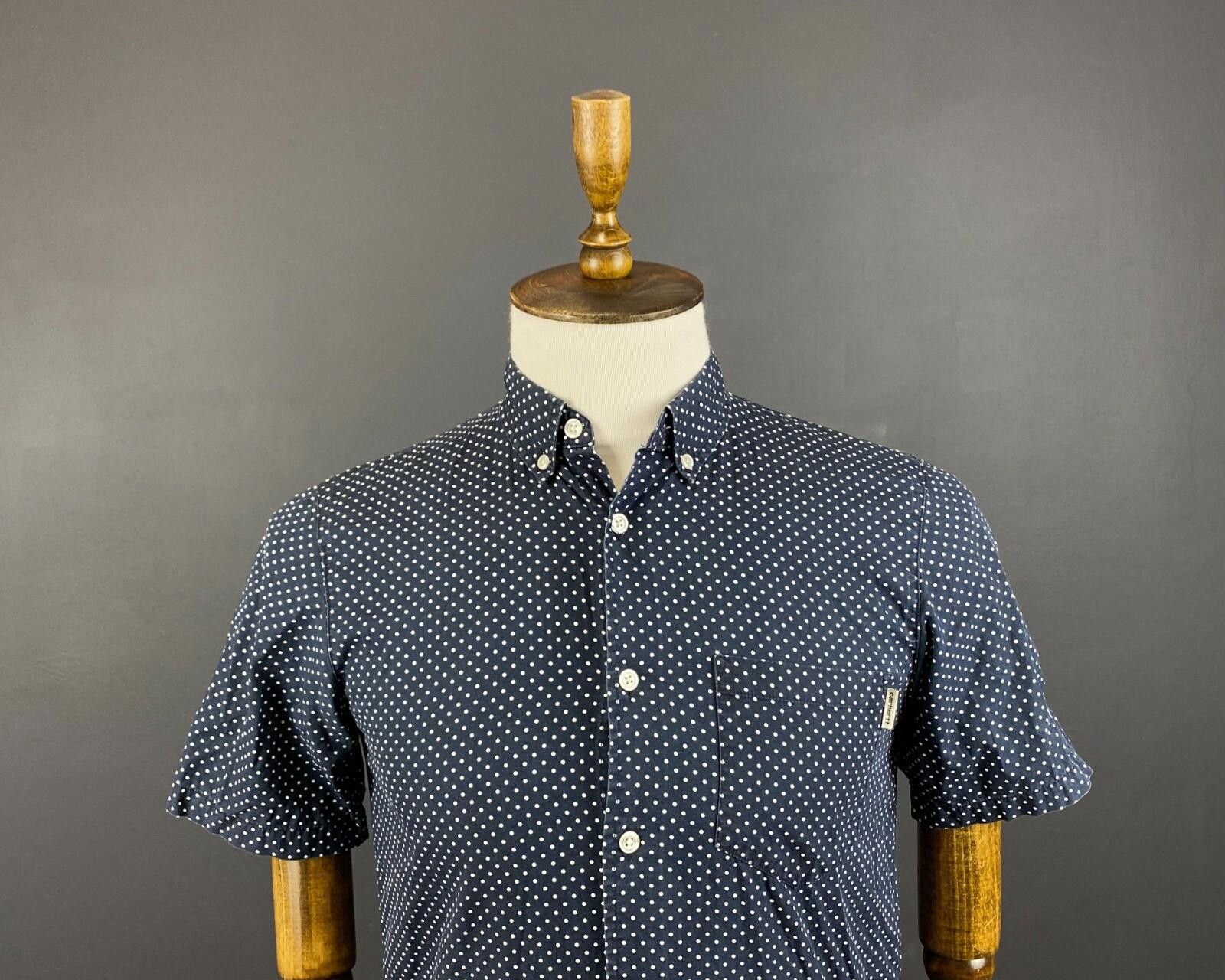 Carhartt Carhartt WIP Dots Shirt Blue Oxford Shirt Size S 37-38 Size US S / EU 44-46 / 1 - 2 Thumbnail