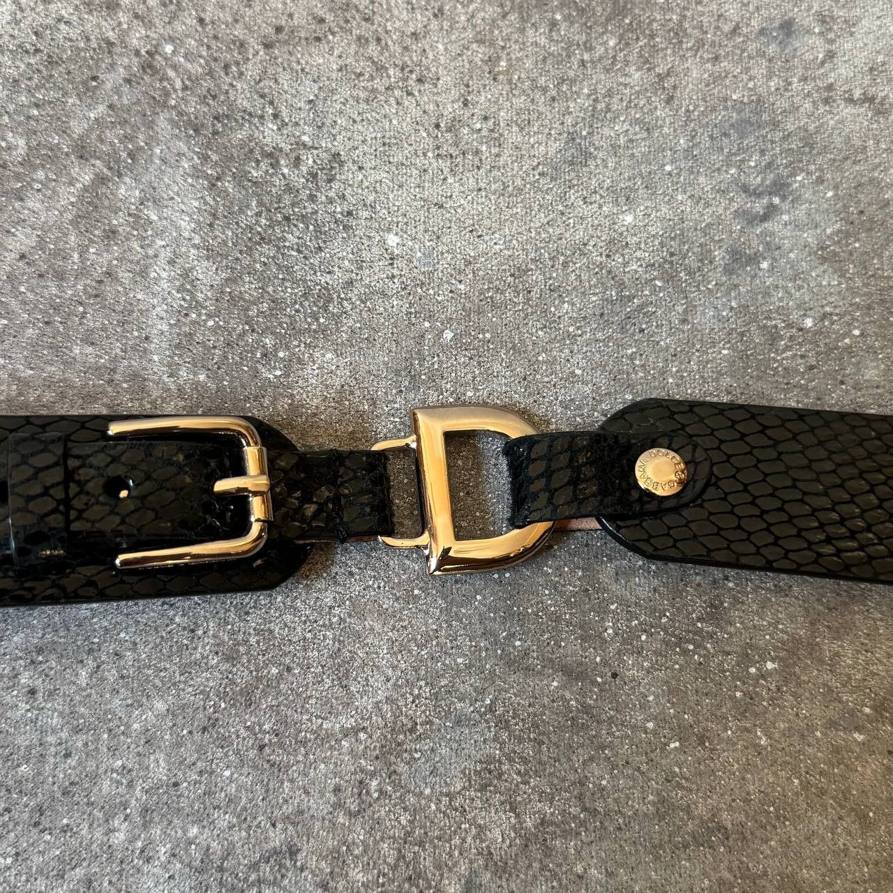 Dolce & Gabbana × Vintage D&G Dolce & Gabbana Vintage Woman's Leather Belt Size ONE SIZE - 6 Thumbnail