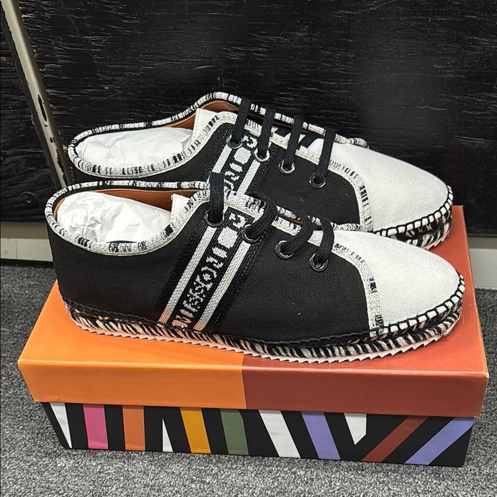 Missoni NWT Missoni Men's Black White Sneaker Shoes Size 41 US 11 Size US 11 / EU 44 - 2 Thumbnail
