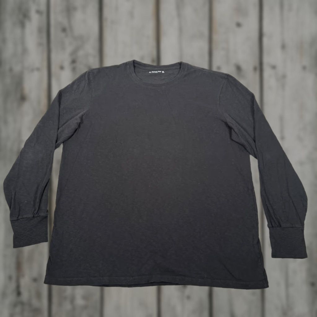 Vintage American Giant Shirt Mens XL Black Long Sleeve Crewneck 100% Cotton T-Shirt Workwear Size US XL / EU 56 / 4 - 1 Thumbnail