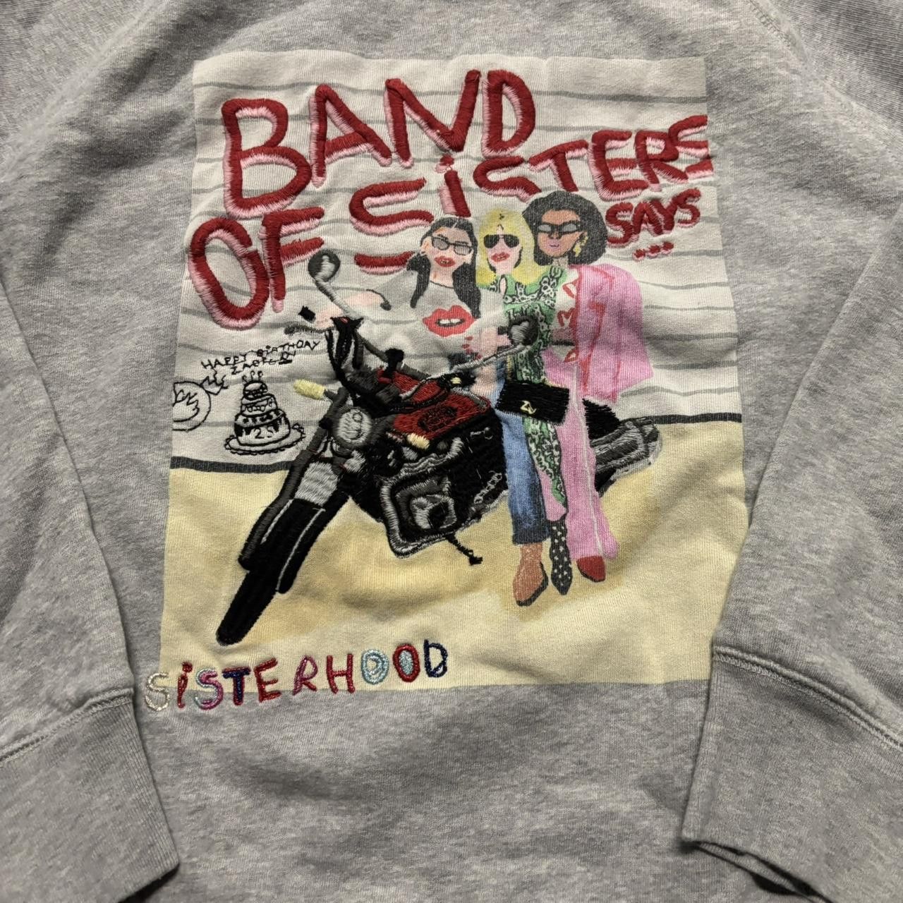 Japanese Brand × Vintage Crazy Vintage Y2K/2000s The Sisterhood Band Of Sisters Embroidered Streetwear Crewneck! Size L / US 10 / IT 46 - 3 Thumbnail