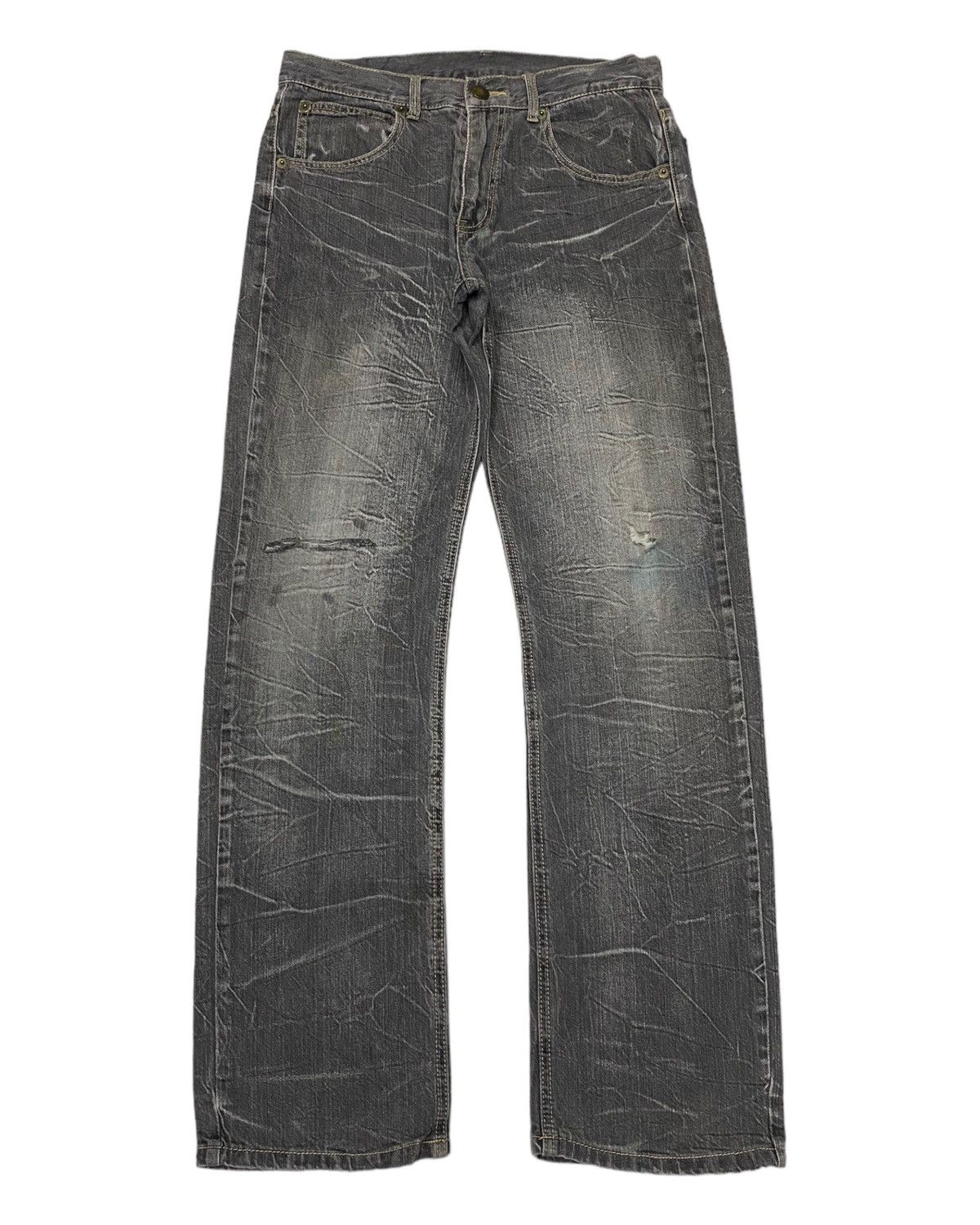 If Six Was Nine RARE JAPANESE JEANS UNBRAND DISTRESSED DENIM JEANS Size US 32 / EU 48 - 1 Thumbnail