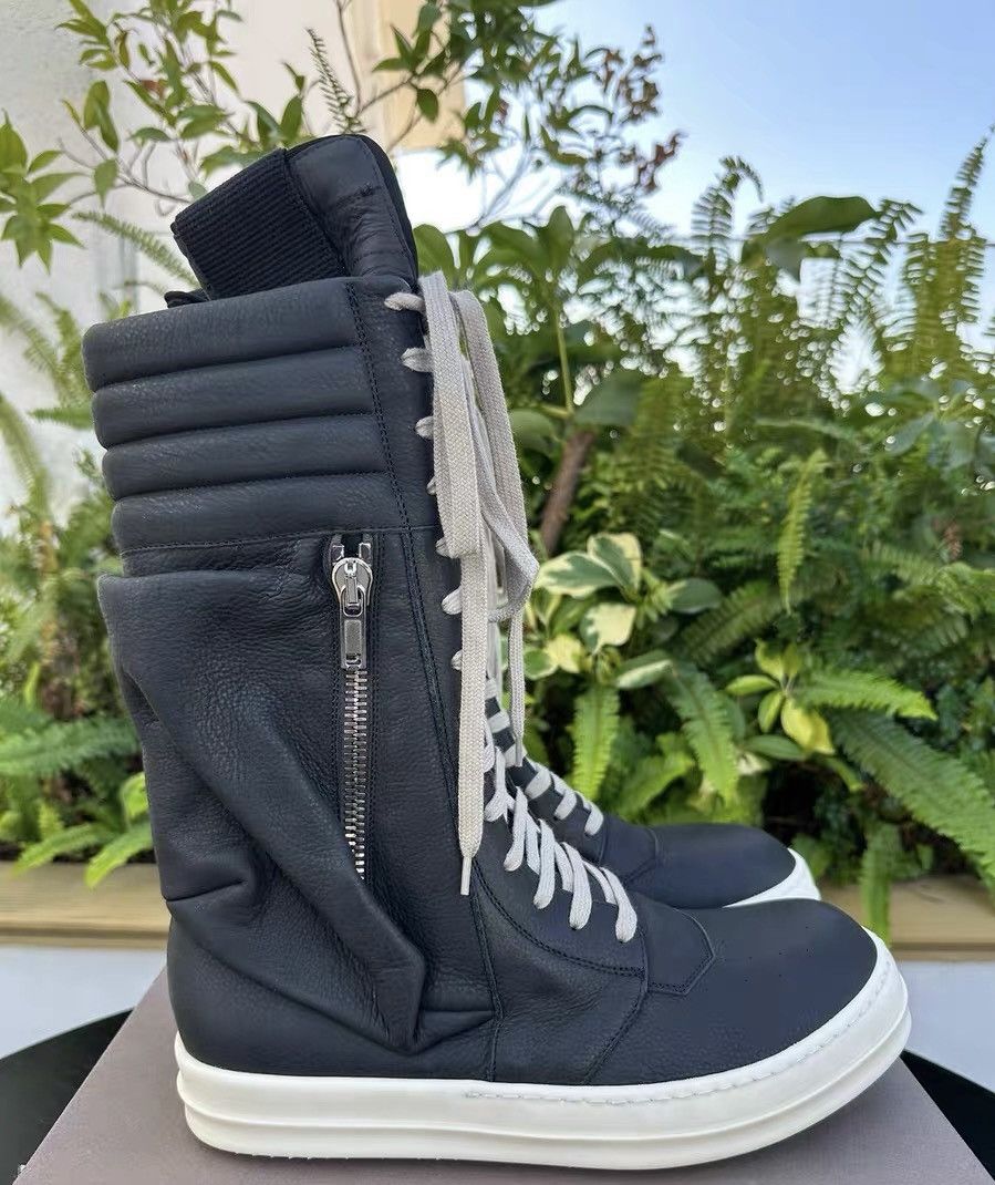 Rick Owens Rick Owens Matte Leather Cargo Cavalry Boots Size US 9.5 / EU 42-43 - 1 Thumbnail