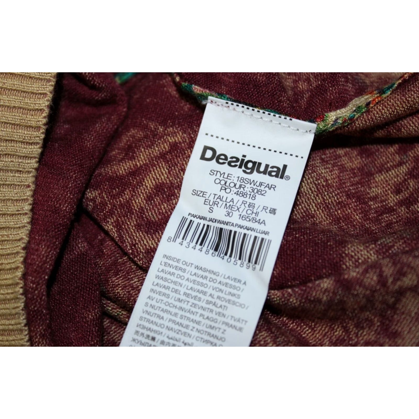 Desigual Desigual Jumper Pullover Womens Crew Neck Multicoloured Size S Size S / US 4 / IT 40 - 7 Thumbnail
