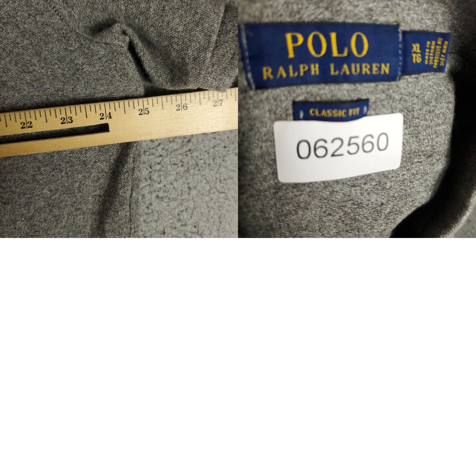 Ralph Lauren Ralph Lauren Polo Shirt Mens XL Gray Pony Short Sleeve - Button Collar Classic Casual Sports Size US XL / EU 56 / 4 - 8 Thumbnail