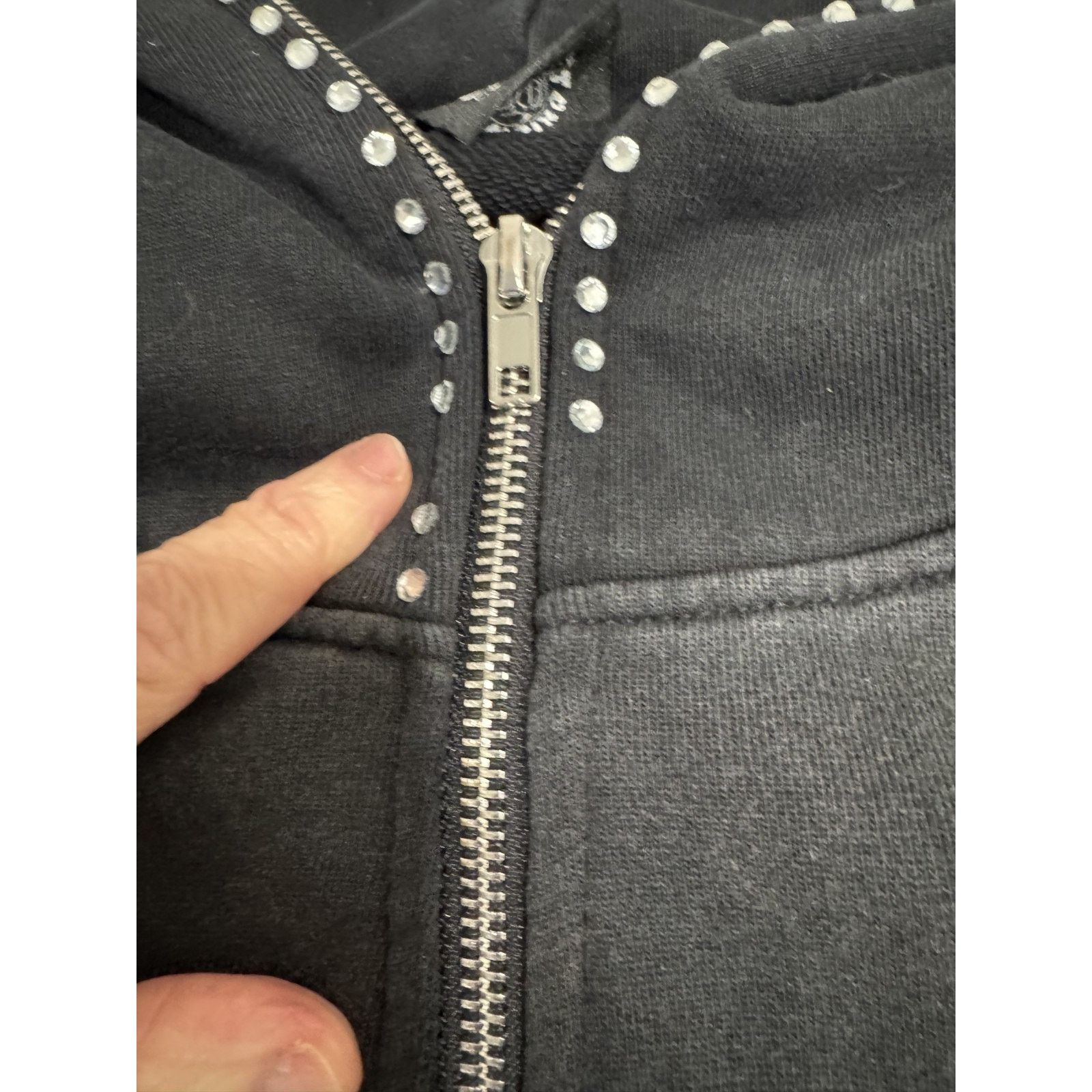 Other Toxic WRLD Zip Hoodie L Black Gothic Streetwear Y2K Grunge Size US L / EU 52-54 / 3 - 3 Thumbnail