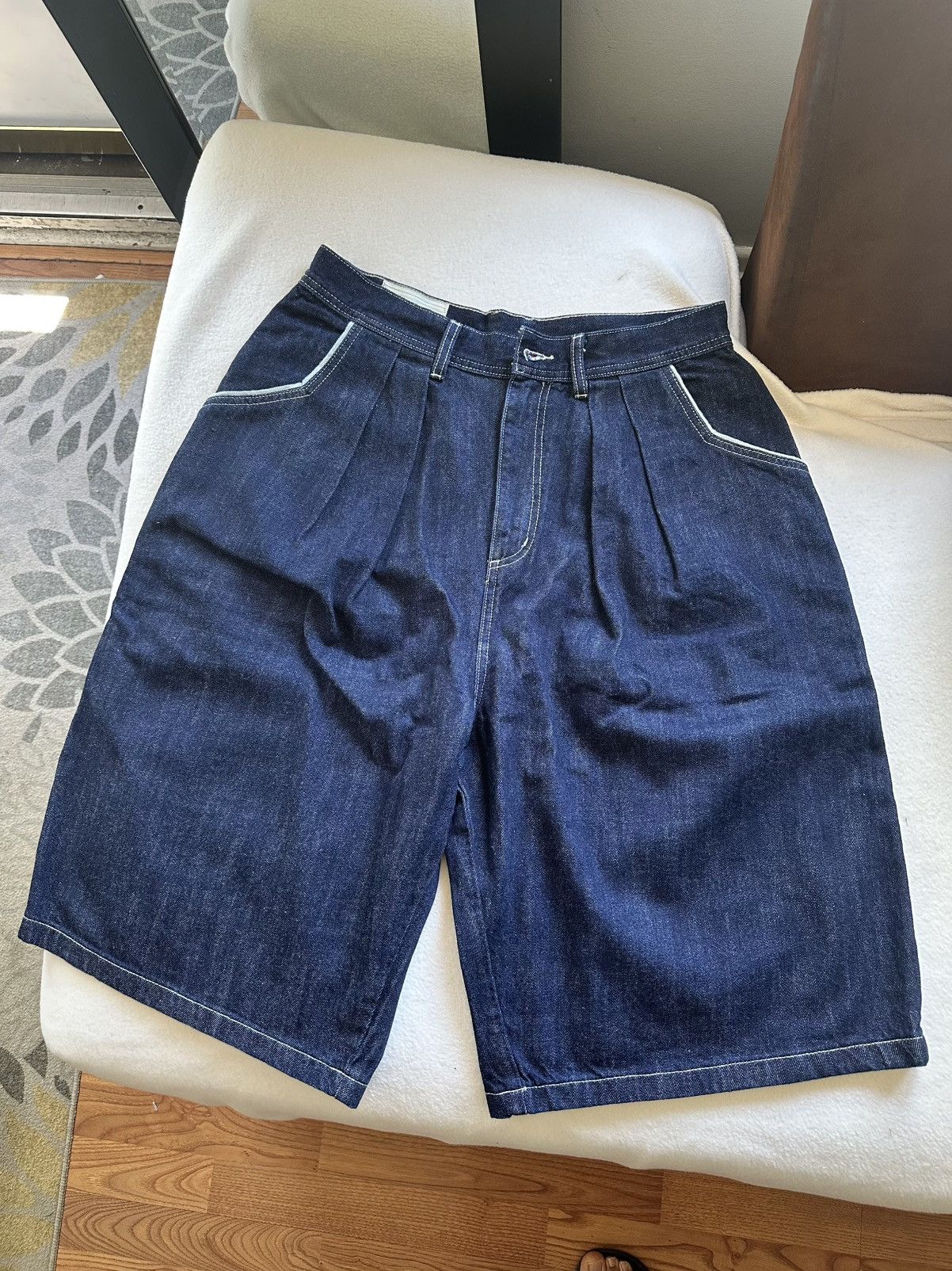 Other Mettle Park 421 Indigo Selvedge Jorts Size US 32 / EU 48 - 1 Thumbnail