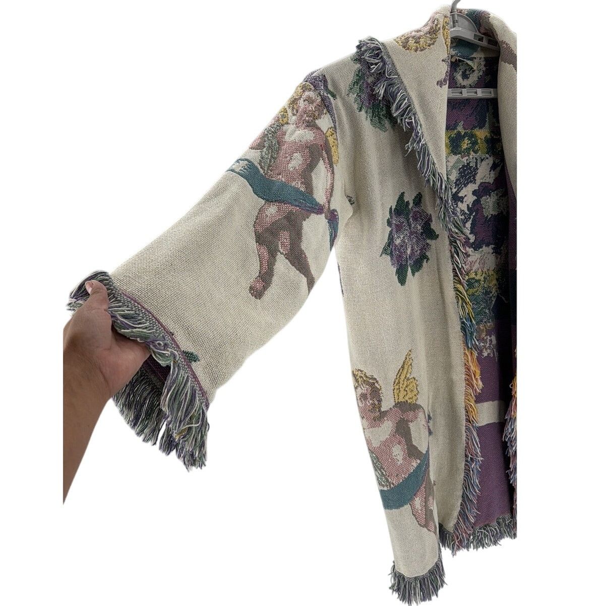 Other Vintage All in the Bag Coat tapestry blanket 90s cherub sz L Size XL / US 12-14 / IT 48-50 - 3 Thumbnail