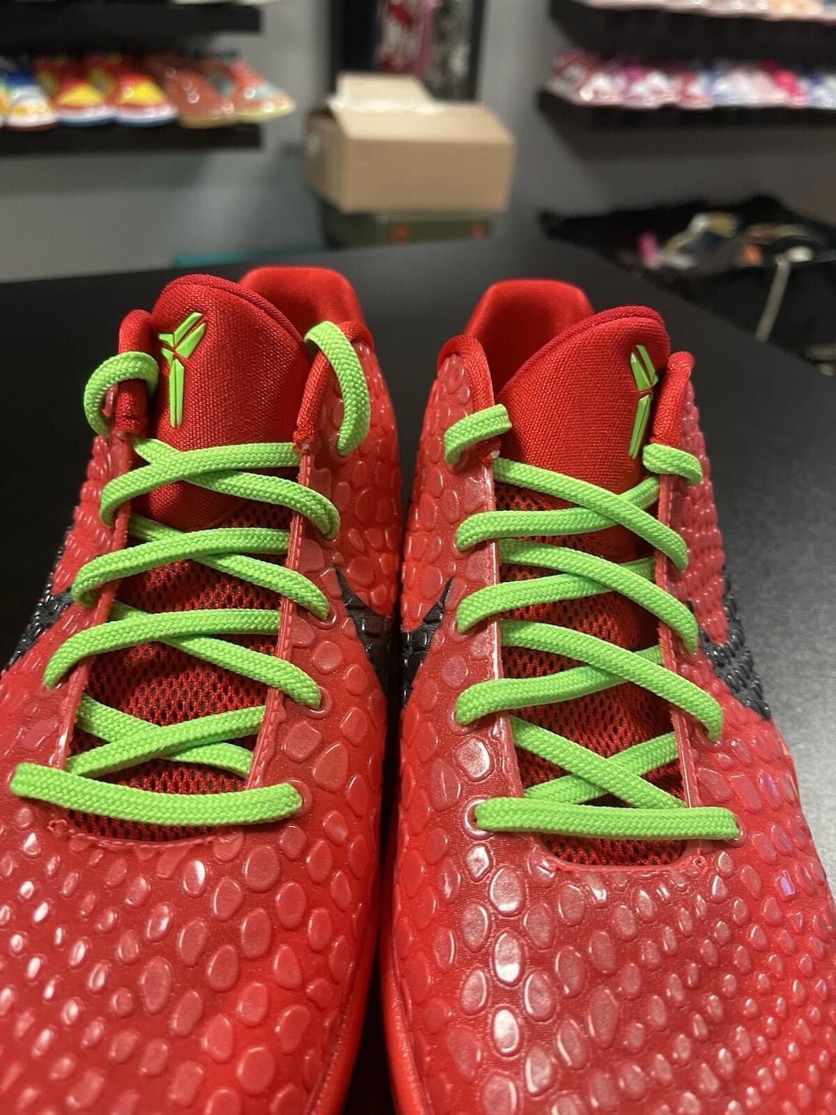 Nike Size 5y - Nike Kobe 6 Protro Reverse Grinch GS FV9676-600 GS Size US 5 / EU 37 - 6 Thumbnail