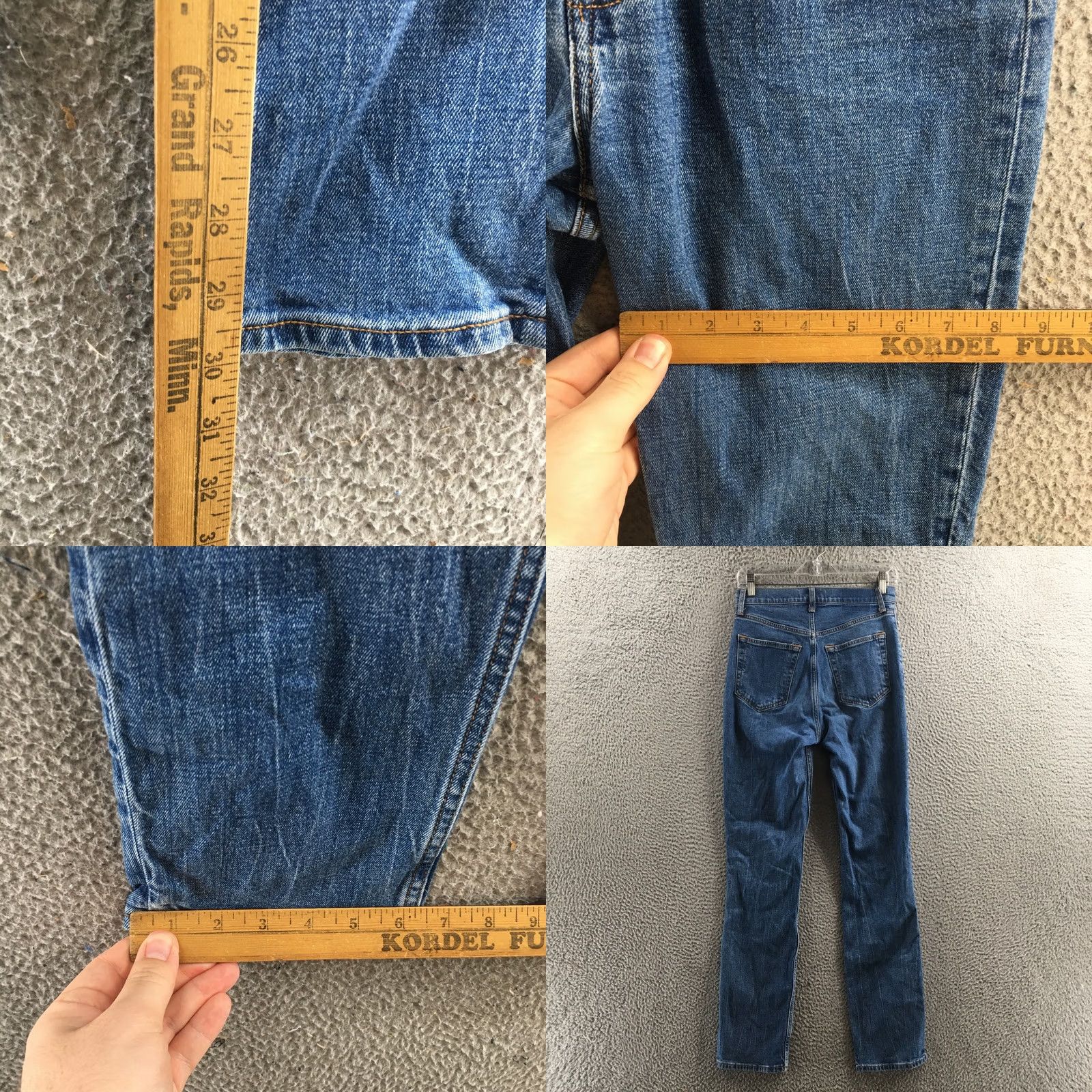 Abercrombie & Fitch Abercrombie & Fitch 90 Slim Straight Jeans Womens 28x30 Blue Denim Size 27" / US 4 / IT 40 - 8 Thumbnail