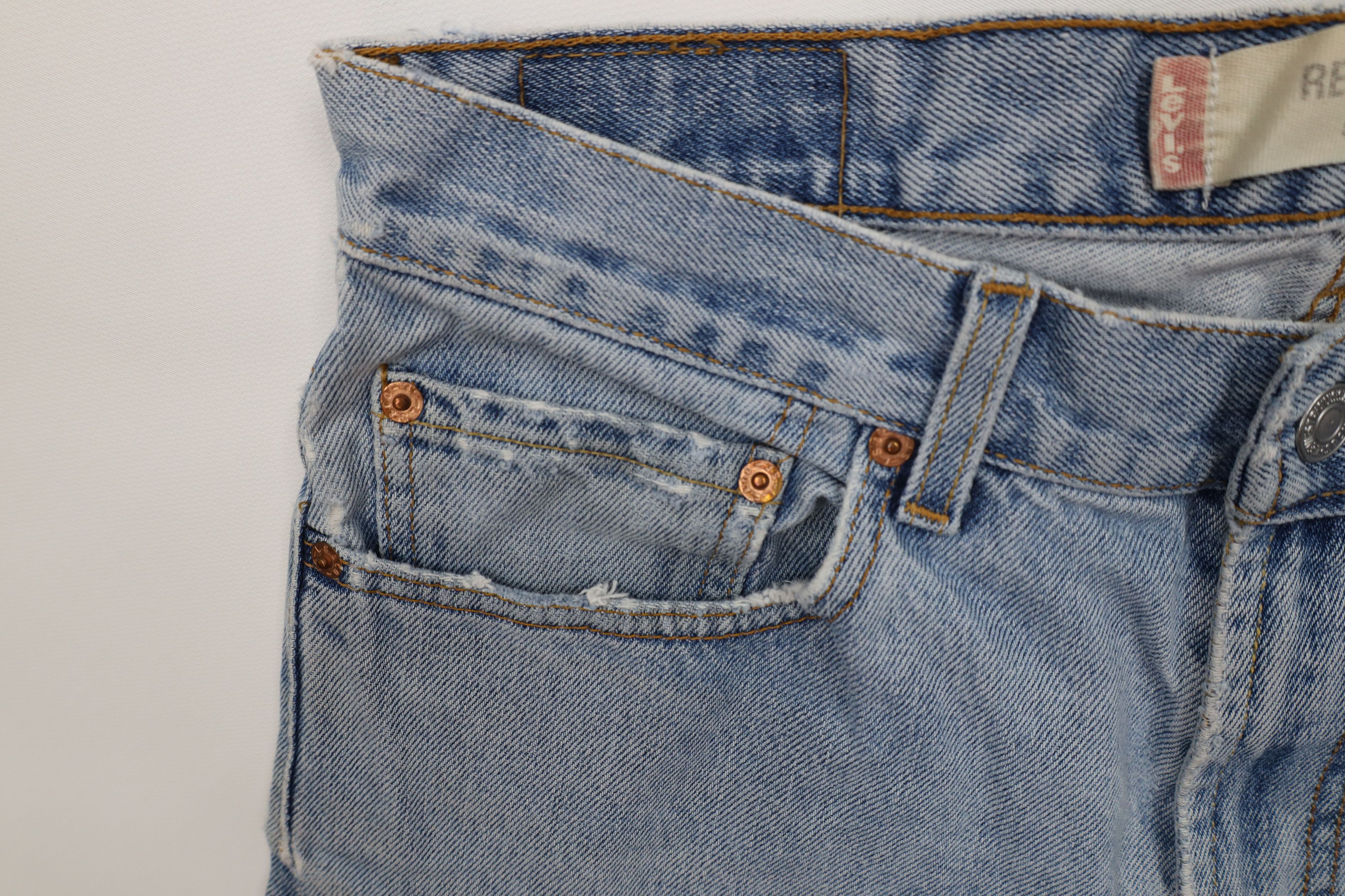 Levi's Vintage Y2K 2003 Levis 505 Regular Straight Leg Jeans Blue Size US 33 - 9 Thumbnail