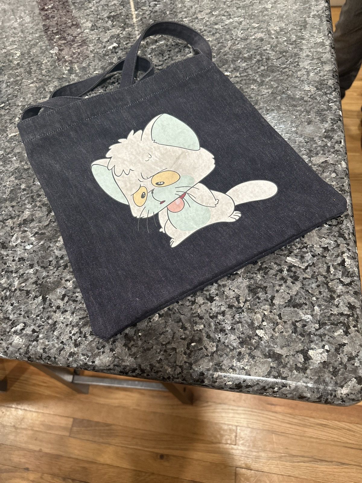 Undercover Bloody Geekers Anime Cat Denim Tote Bag Size ONE SIZE - 5 Thumbnail