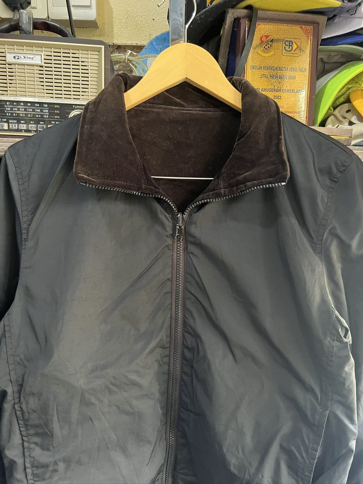 Ships Jet Blue 🔥Rare Reversible Ships Jet Blue Zipper Jacket Size US S / EU 44-46 / 1 - 13 Thumbnail