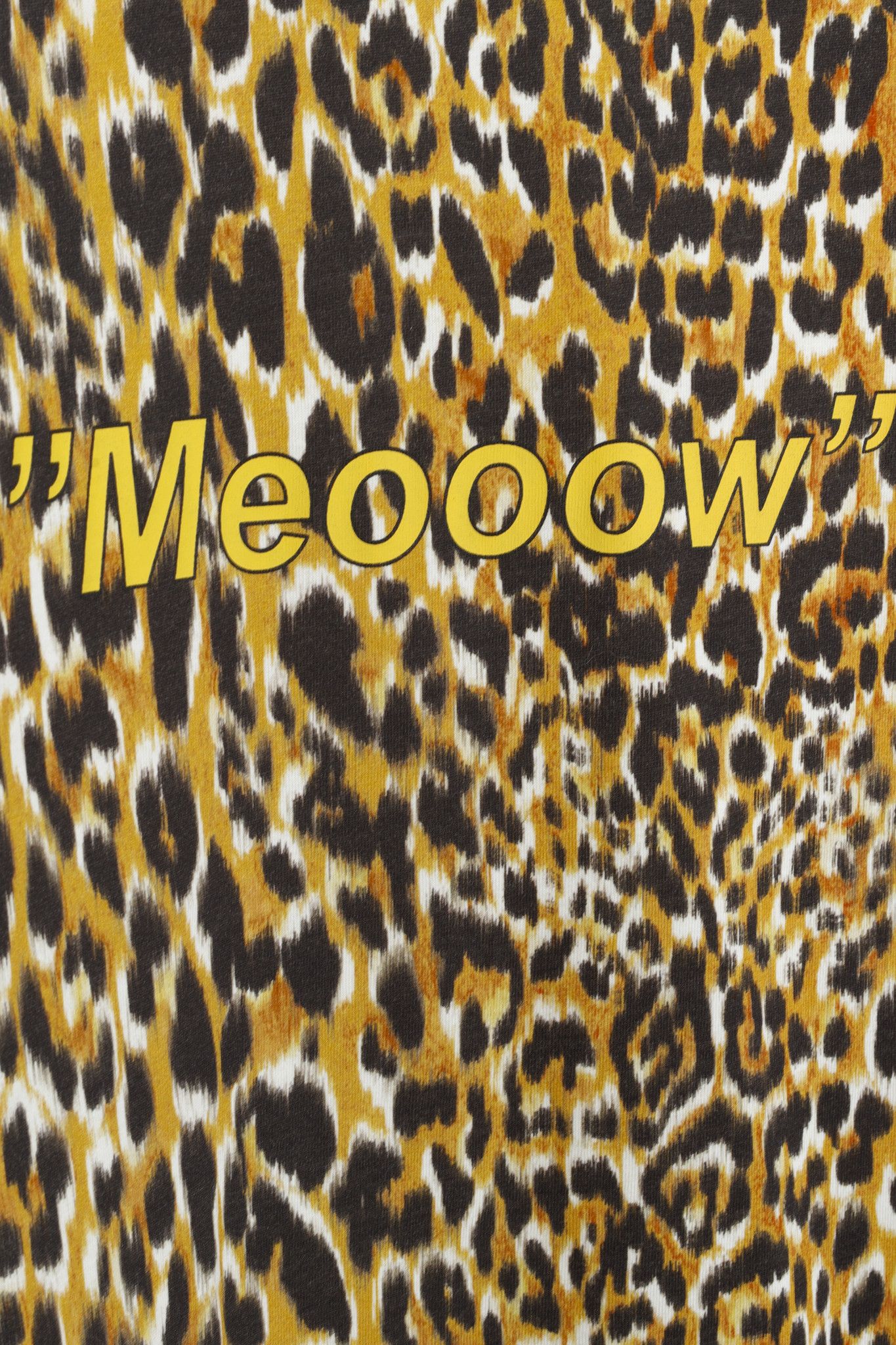 Paco Rabanne Paco Rabanne AW/22 Leopard-Print Cotton "Meooow" T-Shirt Size L / US 10 / IT 46 - 6 Thumbnail
