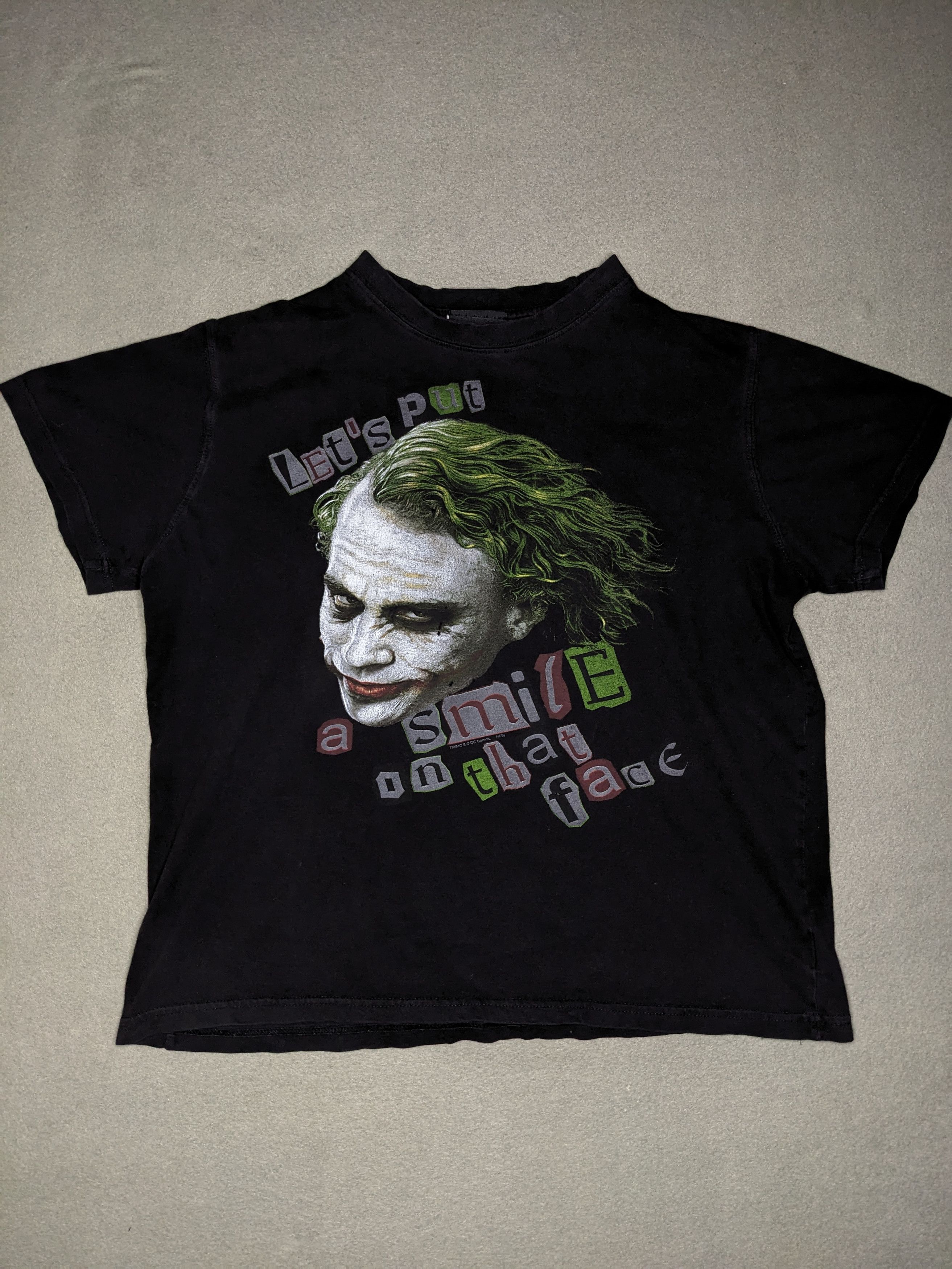 DC Comics Batman The Dark Night Joker T-shirt 2008 Medium Y2K Graphic Size US M / EU 48-50 / 2 - 1 Thumbnail