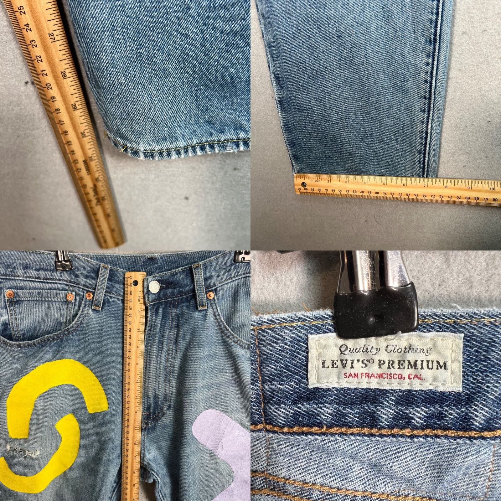 Levi's Levi's 551 Jeans - Denim Straight Leg Men’s Jeans 32x32 Blue Vintage/Used 8/10 Boys? No, Mens. Size US 32 / EU 48 - 8 Thumbnail