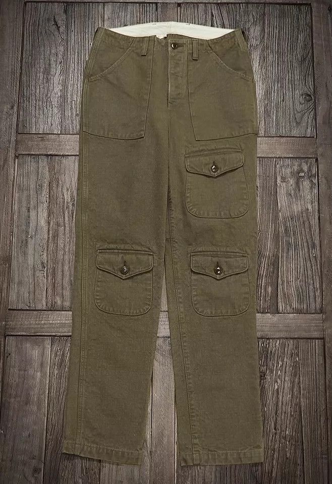 Freewheelers FREEWHEELERS BEAR TOOTH TROUSERS 13oz Canvas- DMC Size US 32 / EU 48 - 1 Thumbnail