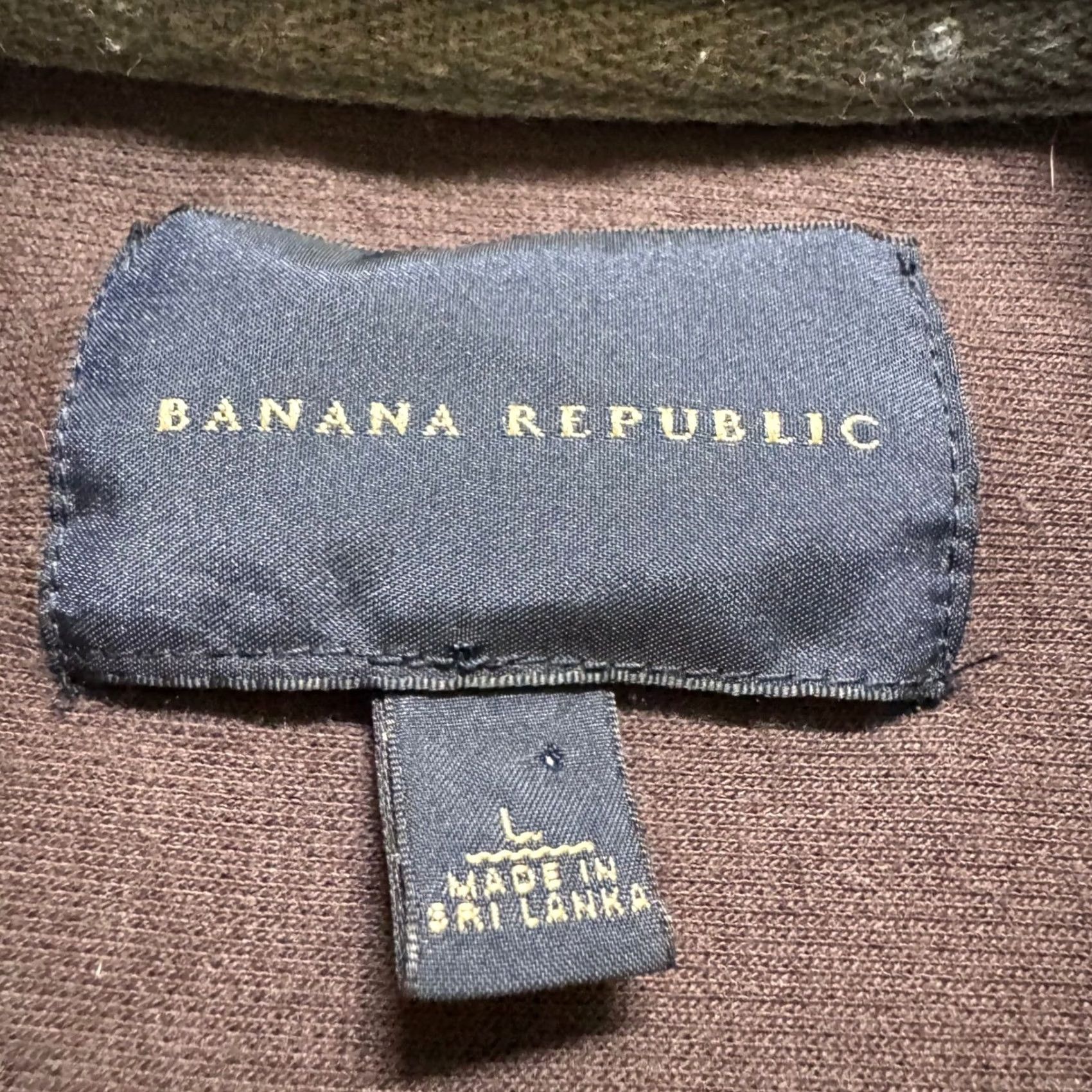 Banana Republic VINTAGE Banana Republic Mens Sweatshirt Sweater Full Zip With Buttons Collar Brown L Adult Mens Regular Size Large Brown Knit Full Zip Knit Sweater Size US L / EU 52-54 / 3 - 2 Thumbnail