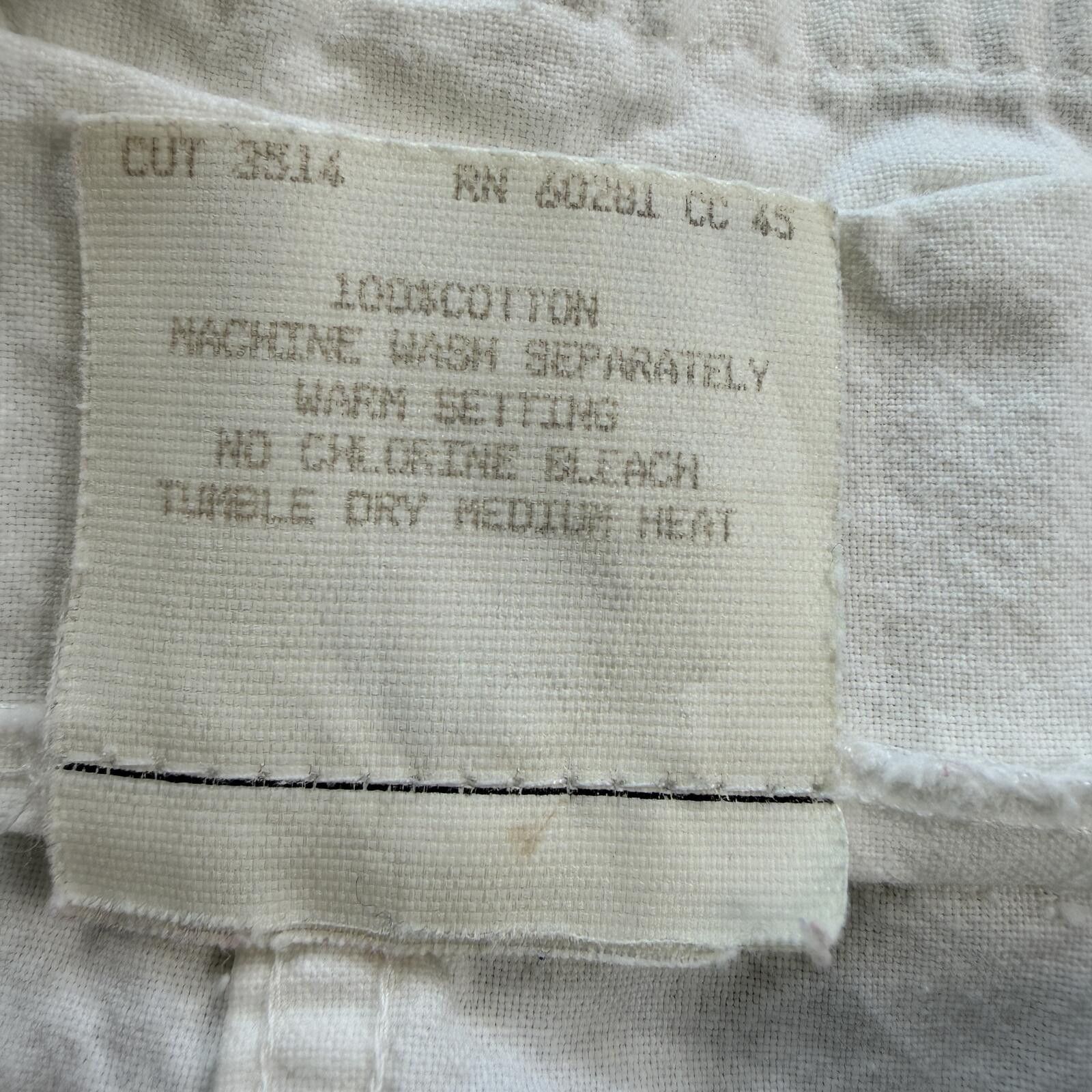 Cotton Traders Vintage 90s White Prairie Midi Skirt 27 Made in USA Womens M Size 28" / US 6 / IT 42 - 5 Thumbnail