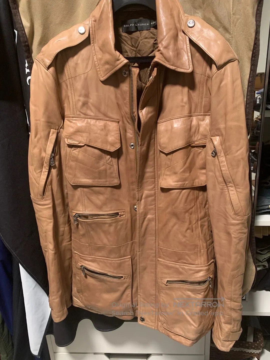 Ralph Lauren Black Label ralph lauren leather jacket in classic style. Size US S / EU 44-46 / 1 - 1 Thumbnail