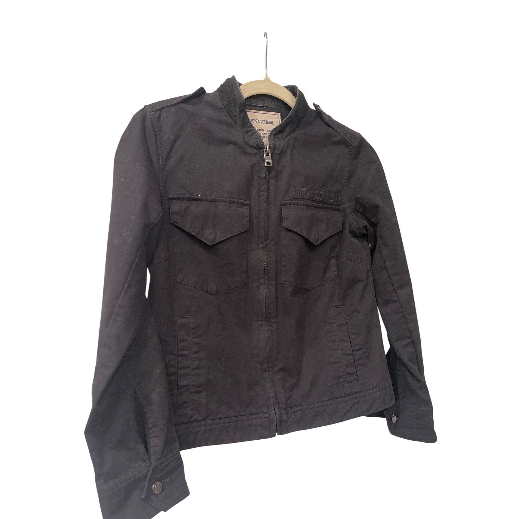Zadig & Voltaire Zadig & Voltaire Embroidered Broken Heart Moto Jacket Size S / US 4 / IT 40 - 2 Thumbnail