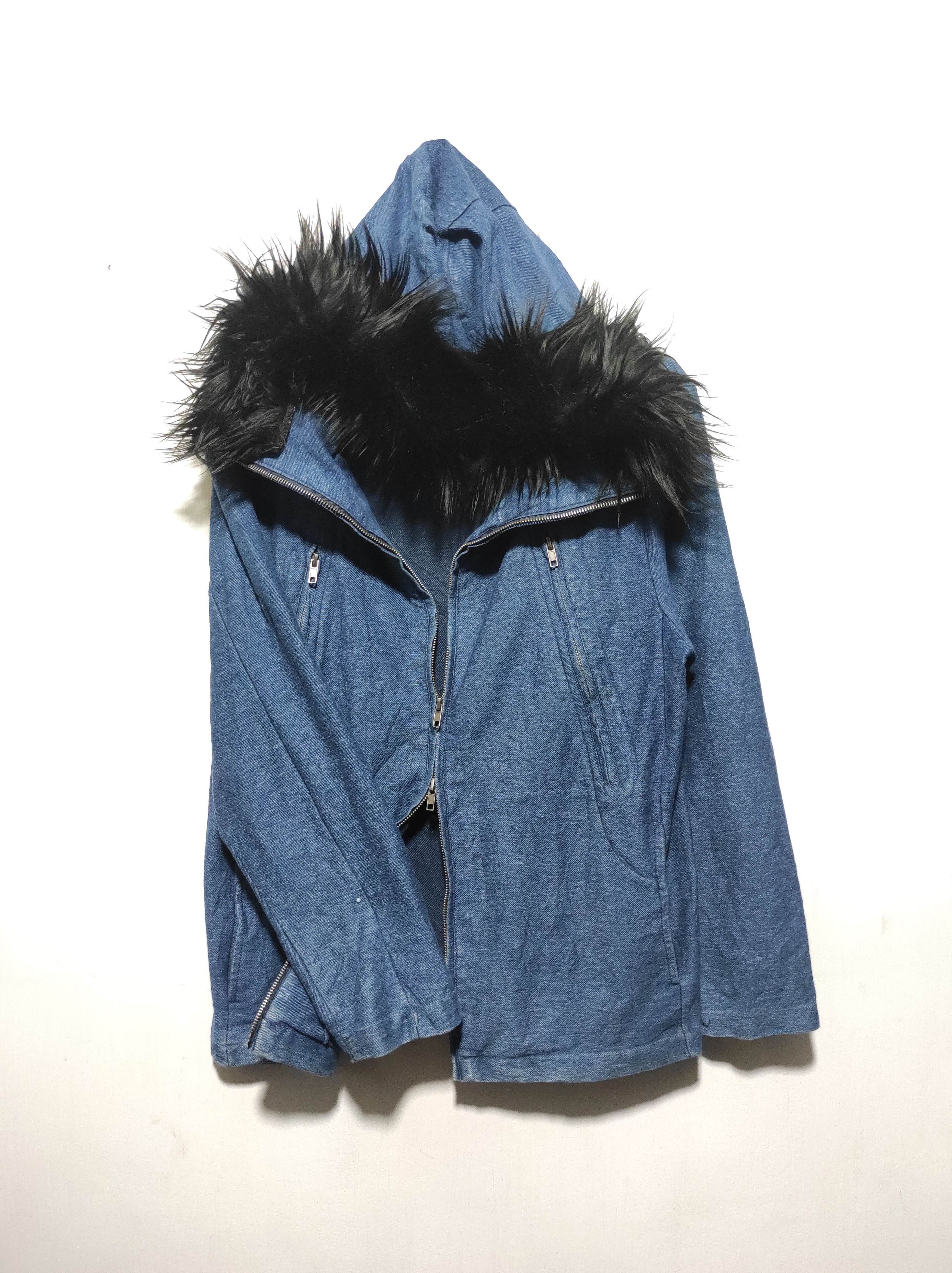 If Six Was Nine Confirm Denim Double Zip Fur Hoodie LGB IfSixWasNine style Size US M / EU 48-50 / 2 - 2 Thumbnail