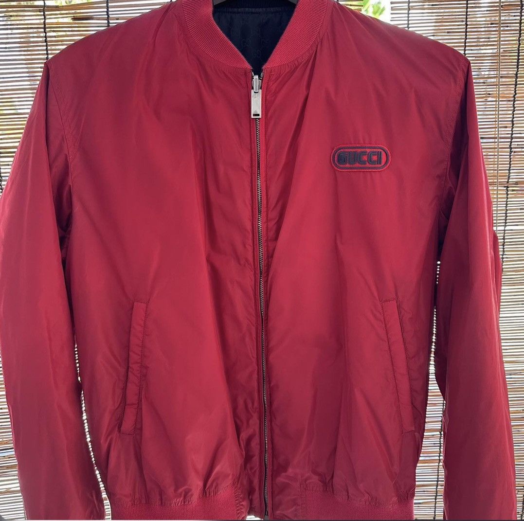 Gucci Gucci Reversible Bomber Red/Black Large Size US L / EU 52-54 / 3 - 1 Thumbnail