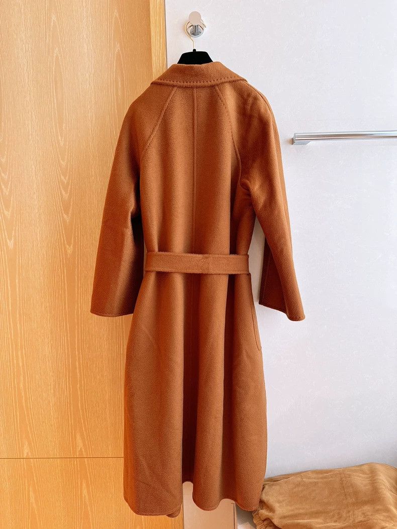 Max Mara Max Mara Caramel Water Ripple Cashmere Coat Size S / US 4 / IT 40 - 2 Thumbnail