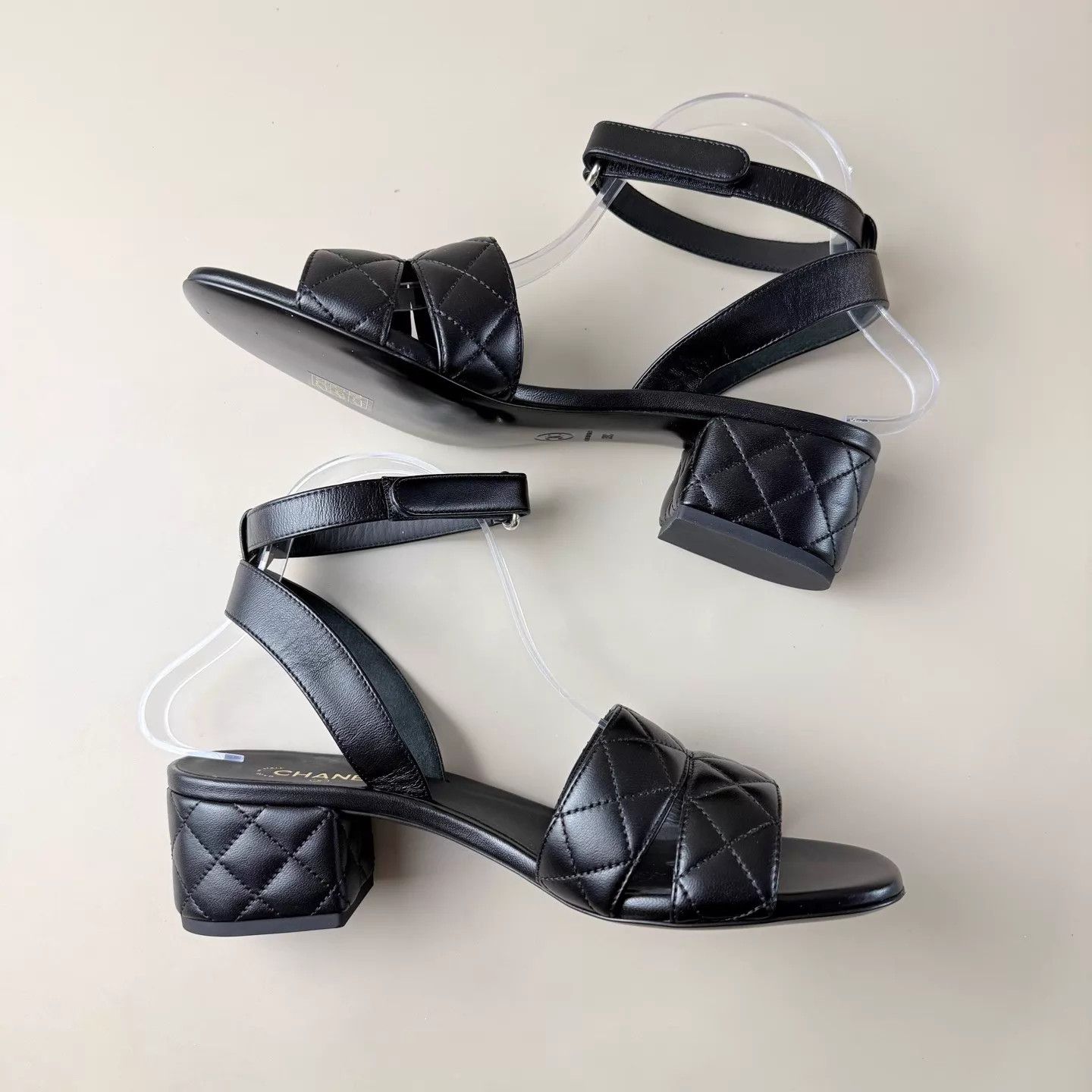 Chanel CHANEL 25SS Quilted Double C Strappy Sandals 39 New Size US 8.5 / IT 38.5 - 6 Thumbnail