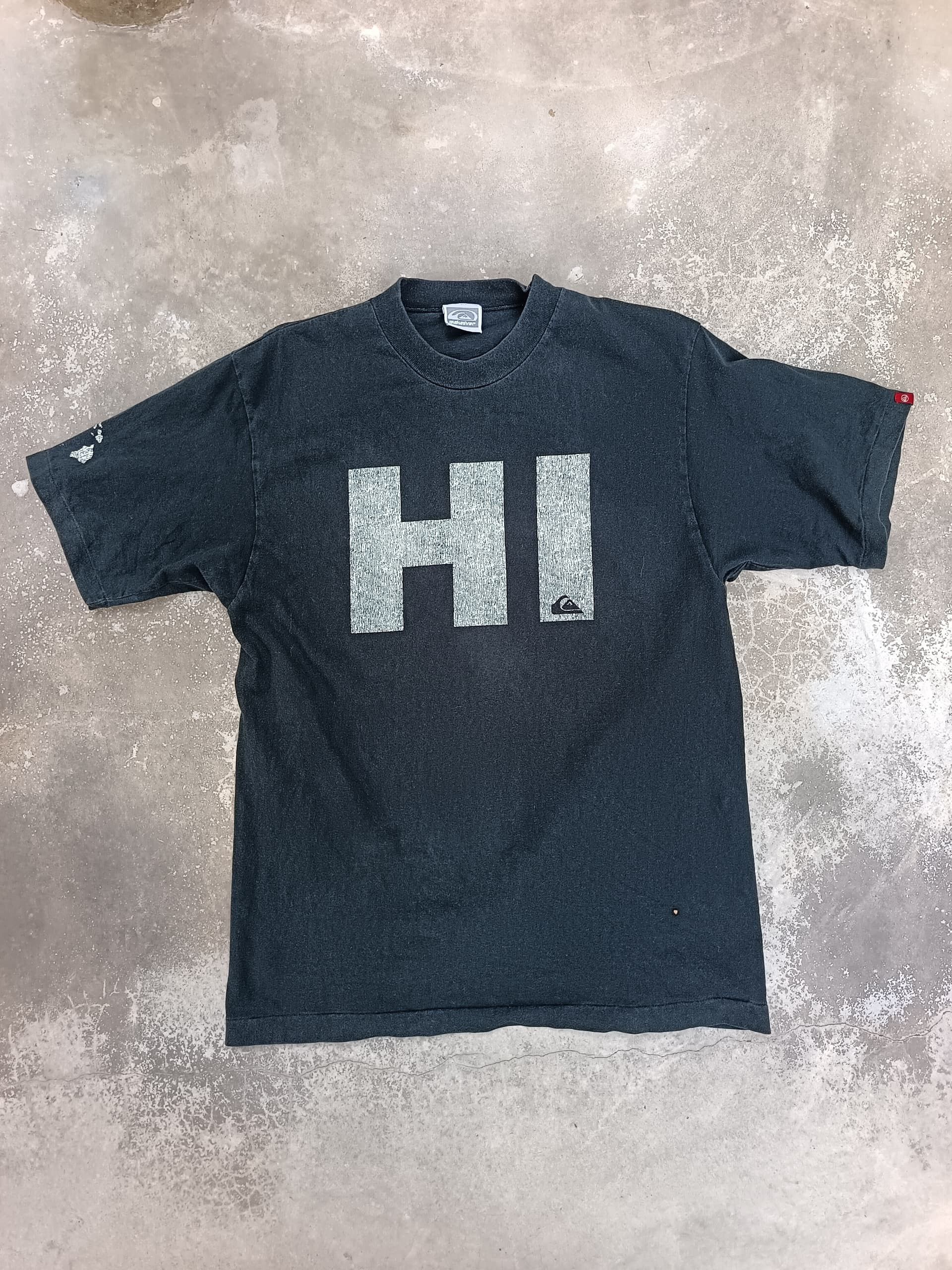 Quiksilver × Vintage 90s made in Japan single stich quiksiver global tshirt Size US M / EU 48-50 / 2 - 1 Thumbnail