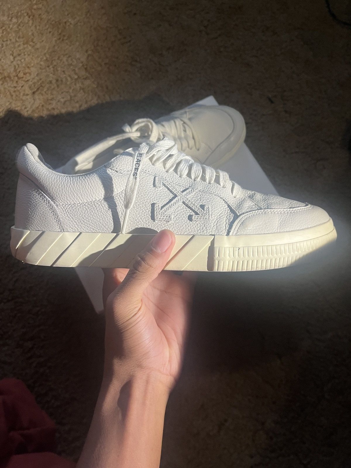 Off-White Off- White Vulcanized ‘Leather’ Size US 10 / EU 43 - 1 Thumbnail