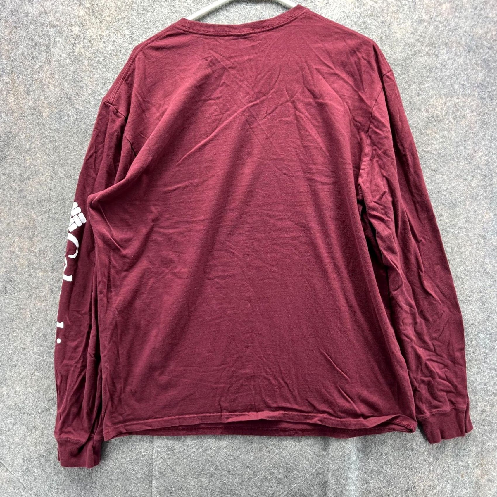 Vintage Columbia Shirt Mens XL Burgundy Long Sleeve Graphic Mountains Outdoor Cotton Tee Size US XL / EU 56 / 4 - 2 Thumbnail