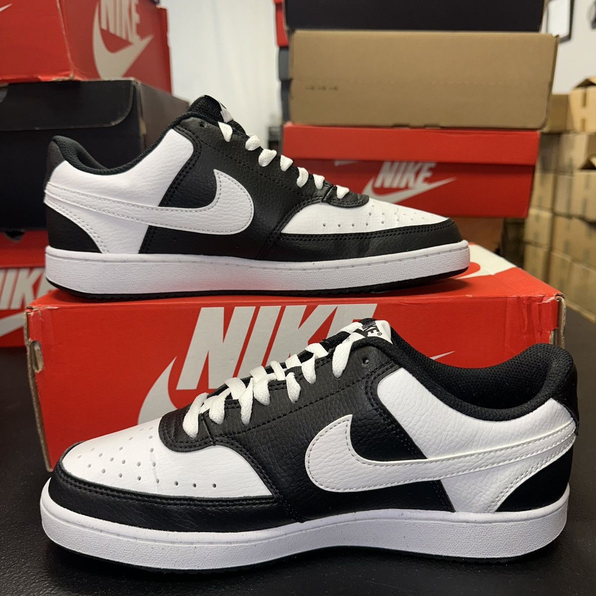 Nike Size 9.5W (8M)- Nike Court Vision Low Black White DH3158-003 Size US 9.5 / IT 39.5 - 2 Thumbnail