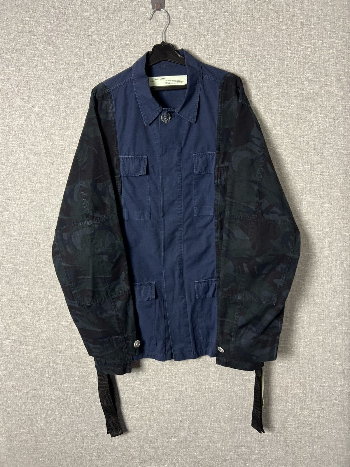 Off-White Off White Camo Sleeve Field Jacket Arrows Print Virgil Abloh Size US XL / EU 56 / 4 - 19 Thumbnail