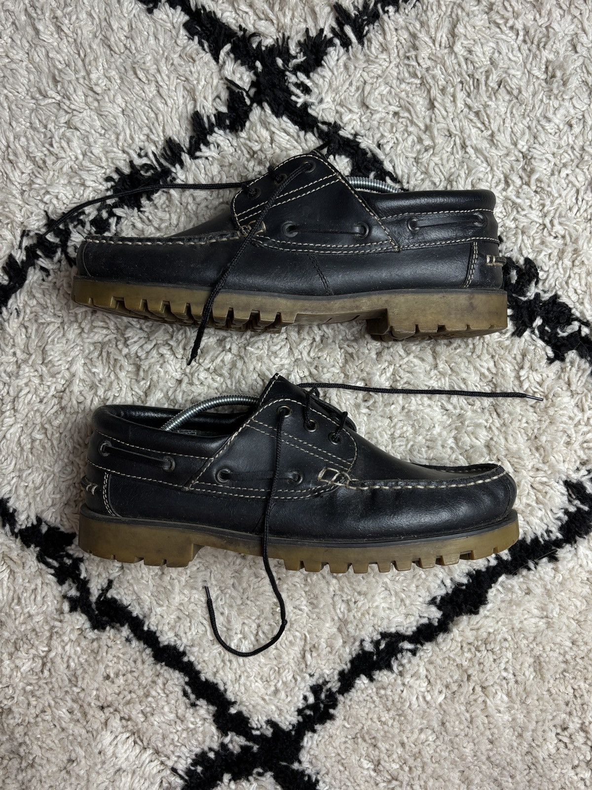 Genuine Leather Vintage Genuine Leather 3 Eye Lug Boat Shoes Size US 9 / EU 42 - 6 Thumbnail