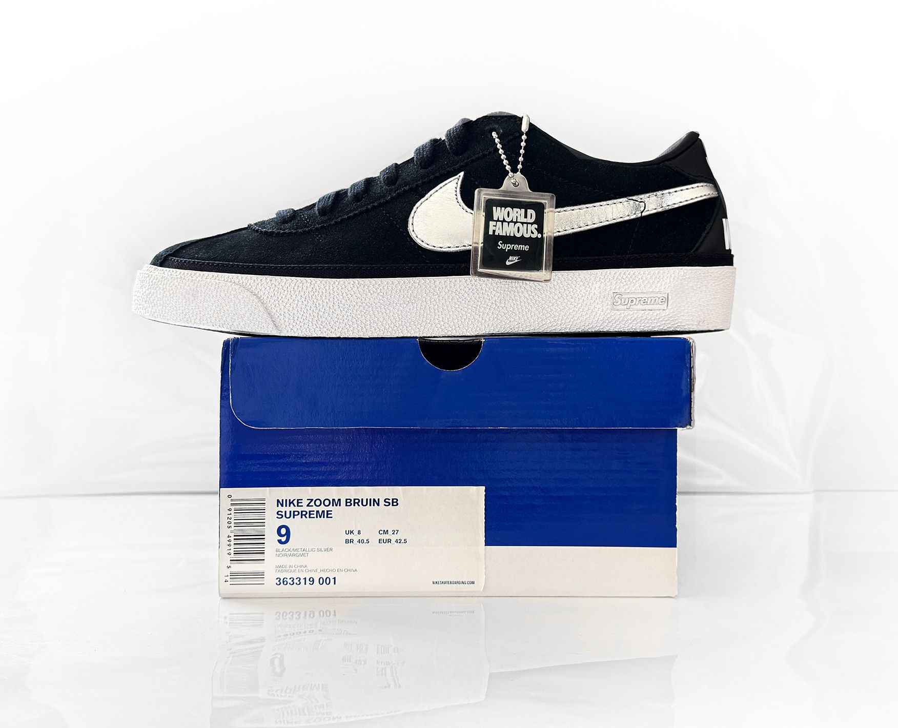 Nike SB Supreme x Nike SB Zoom Bruin Size 9 Size US 9 / EU 42 - 3 Thumbnail