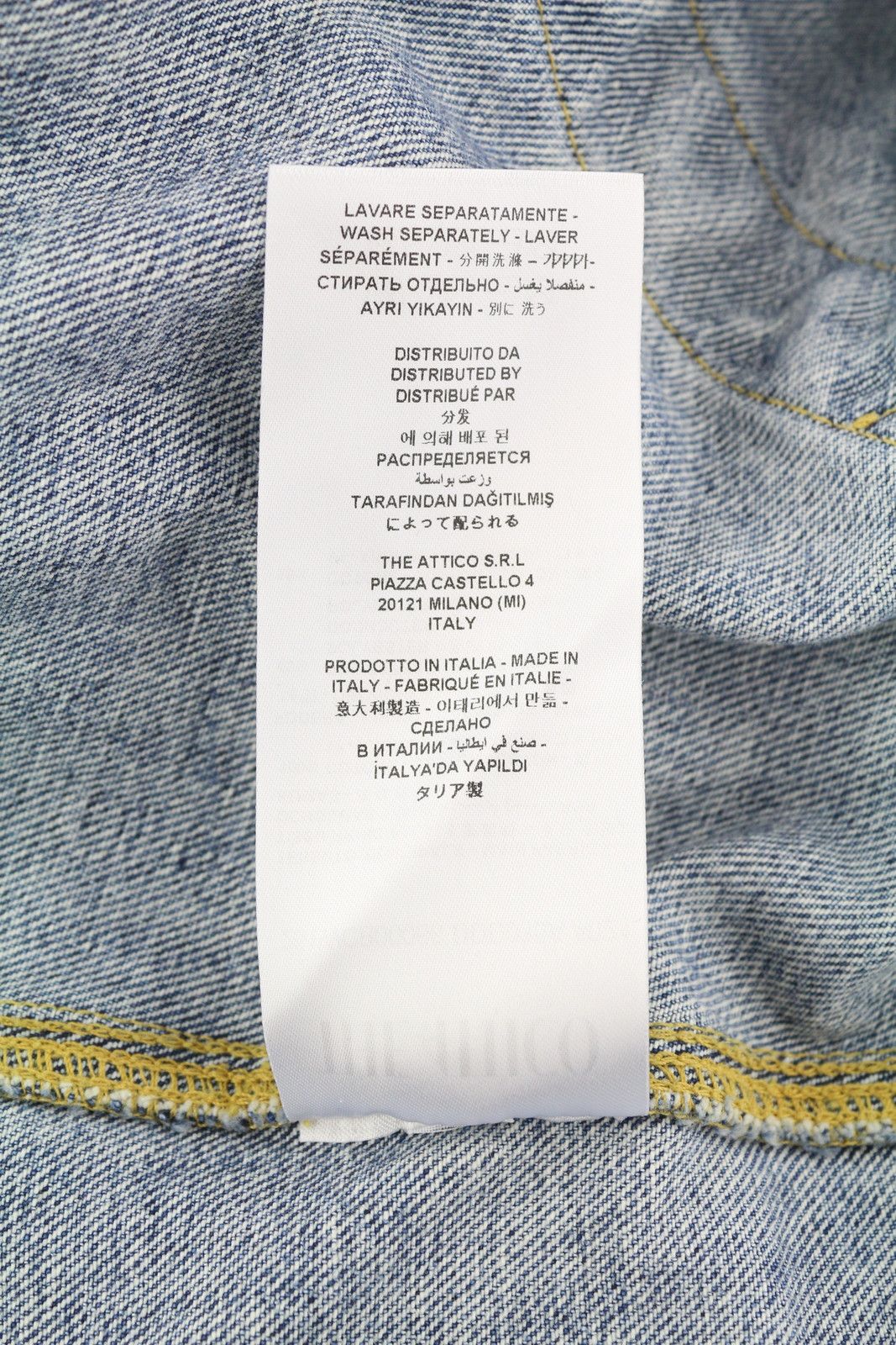 The Attico 42 Blue Faded Denim Bomber Hooded Oversized 86573 Size XL / US 12-14 / IT 48-50 - 9 Thumbnail
