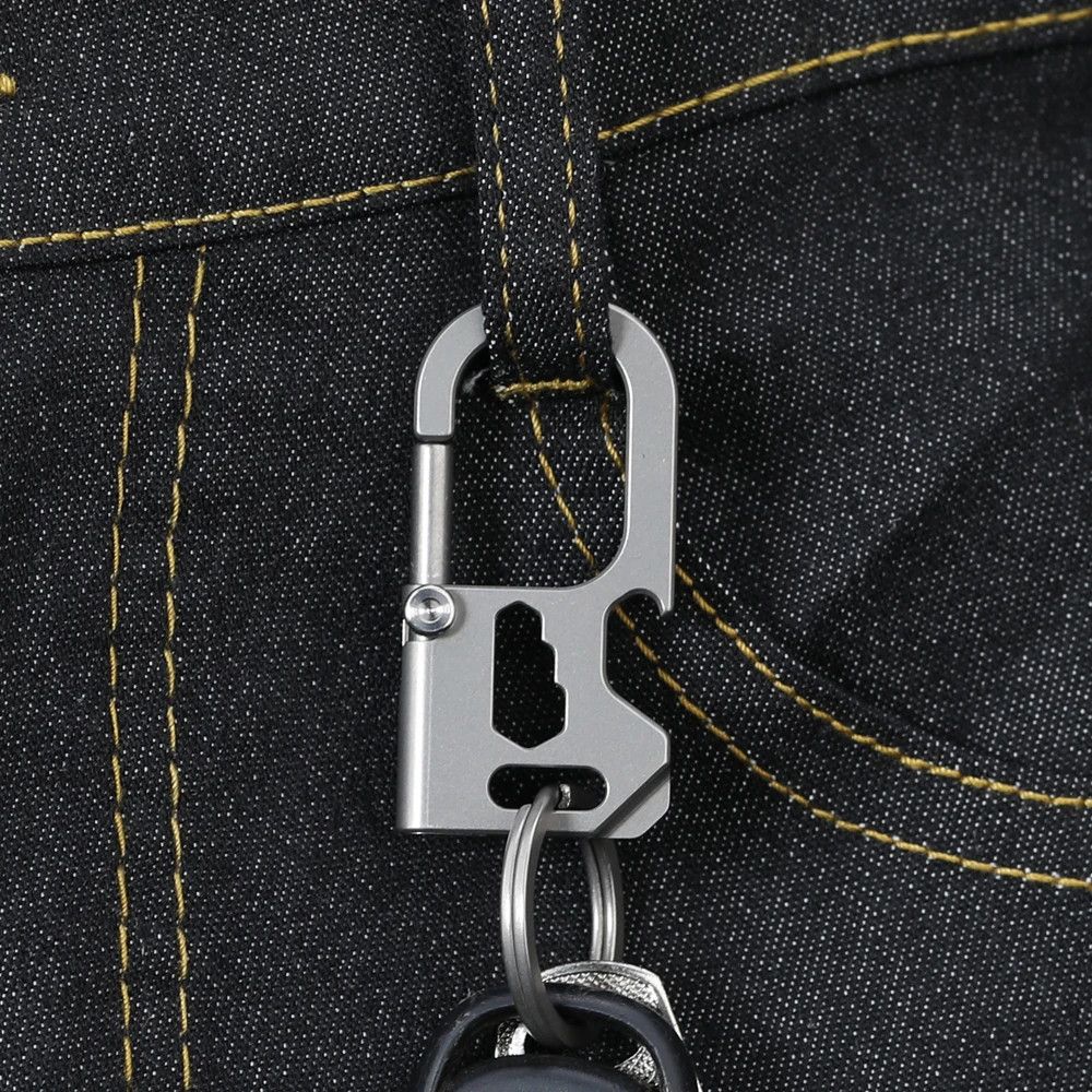 Other Titanium Belt Buckle Key Ring EDC Keychain Bottle Opener Size ONE SIZE - 5 Thumbnail