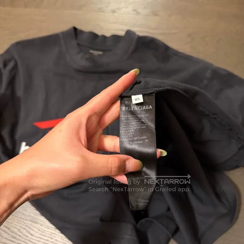 Balenciaga Balenciaga 3B Embroidered Logo Short Sleeve T-Shirt, Size Size US XS / EU 42 / 0 - 5 Thumbnail