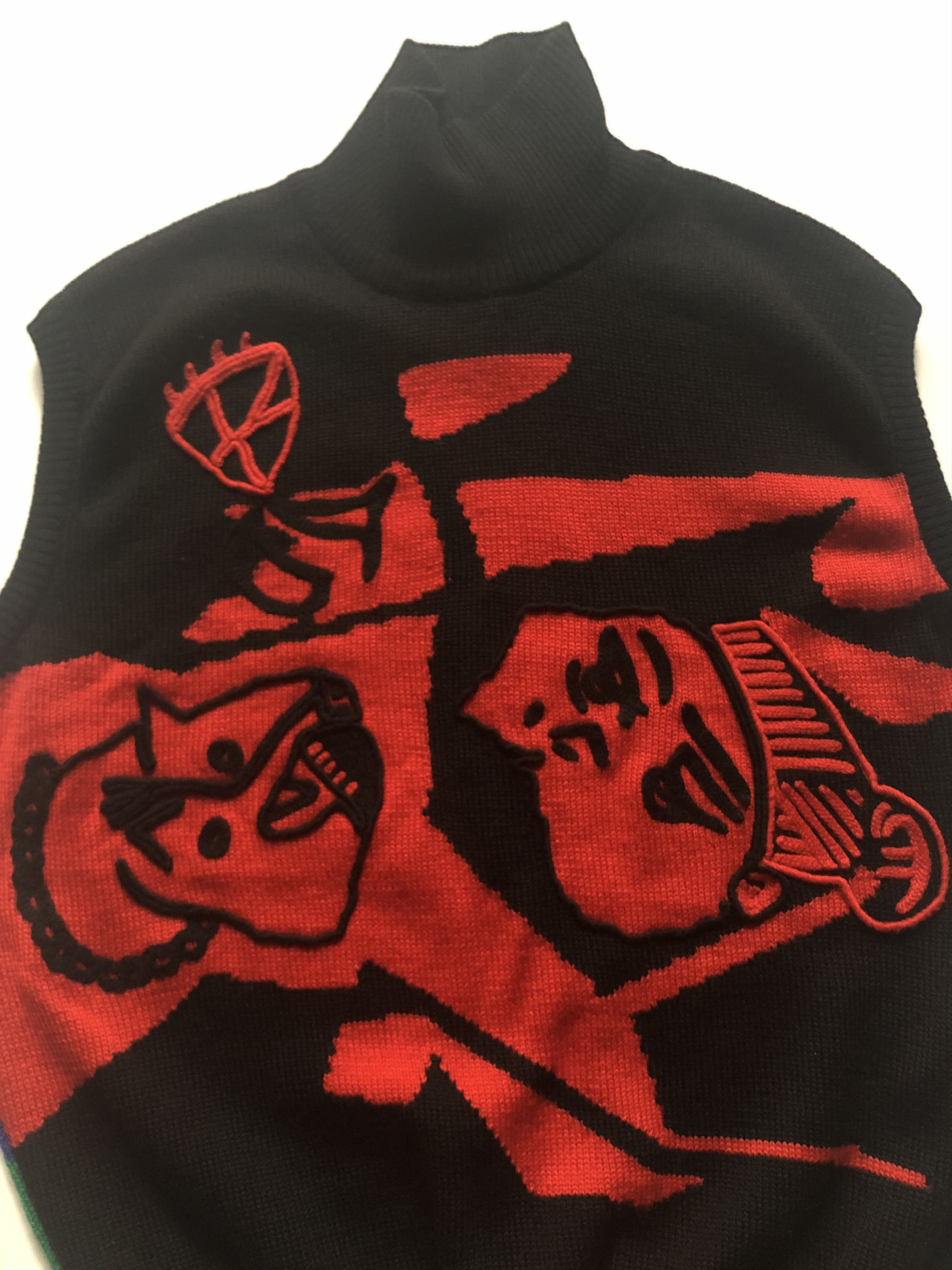 Versace × Vintage Vintage Gianni Versace Knit Vest Size US XXS / EU 40 - 3 Thumbnail