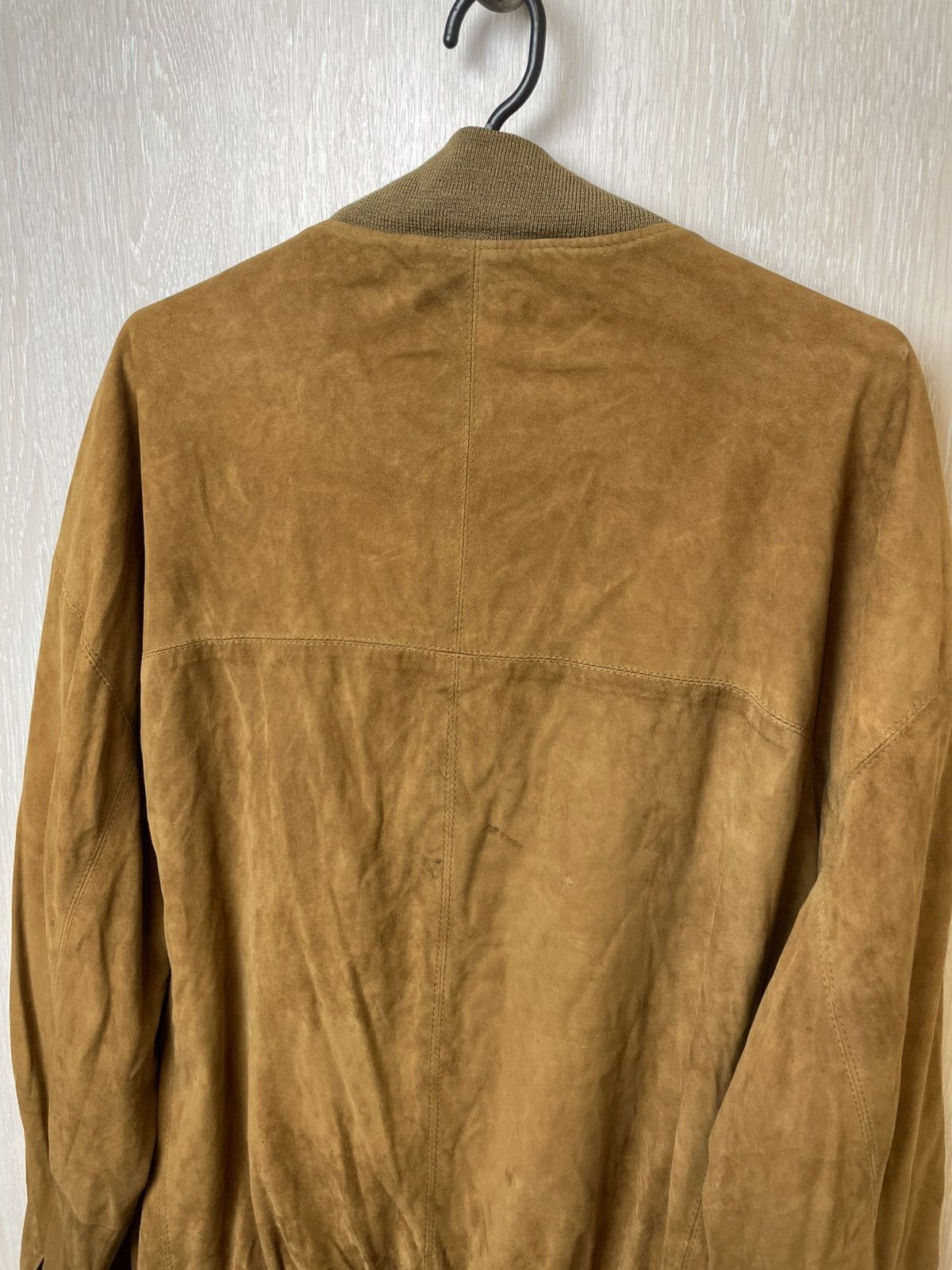 Burberry Vintage Burberry Leather Bomber Jacket Size US XL / EU 56 / 4 - 13 Thumbnail