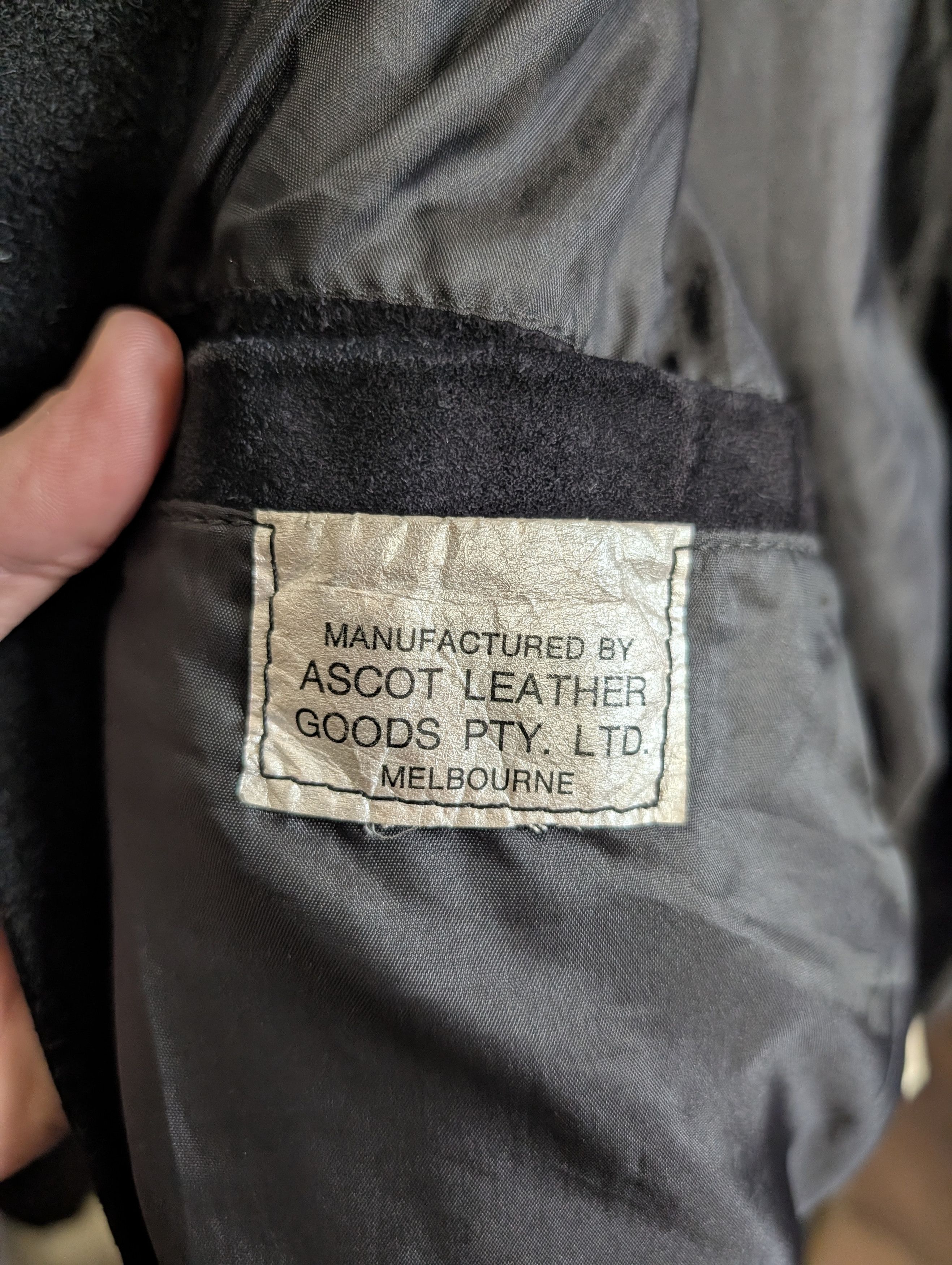 Ascot Chang ASCOT Vtg Australian top dyed leather nubuck biker jkt Size US S / EU 44-46 / 1 - 15 Thumbnail
