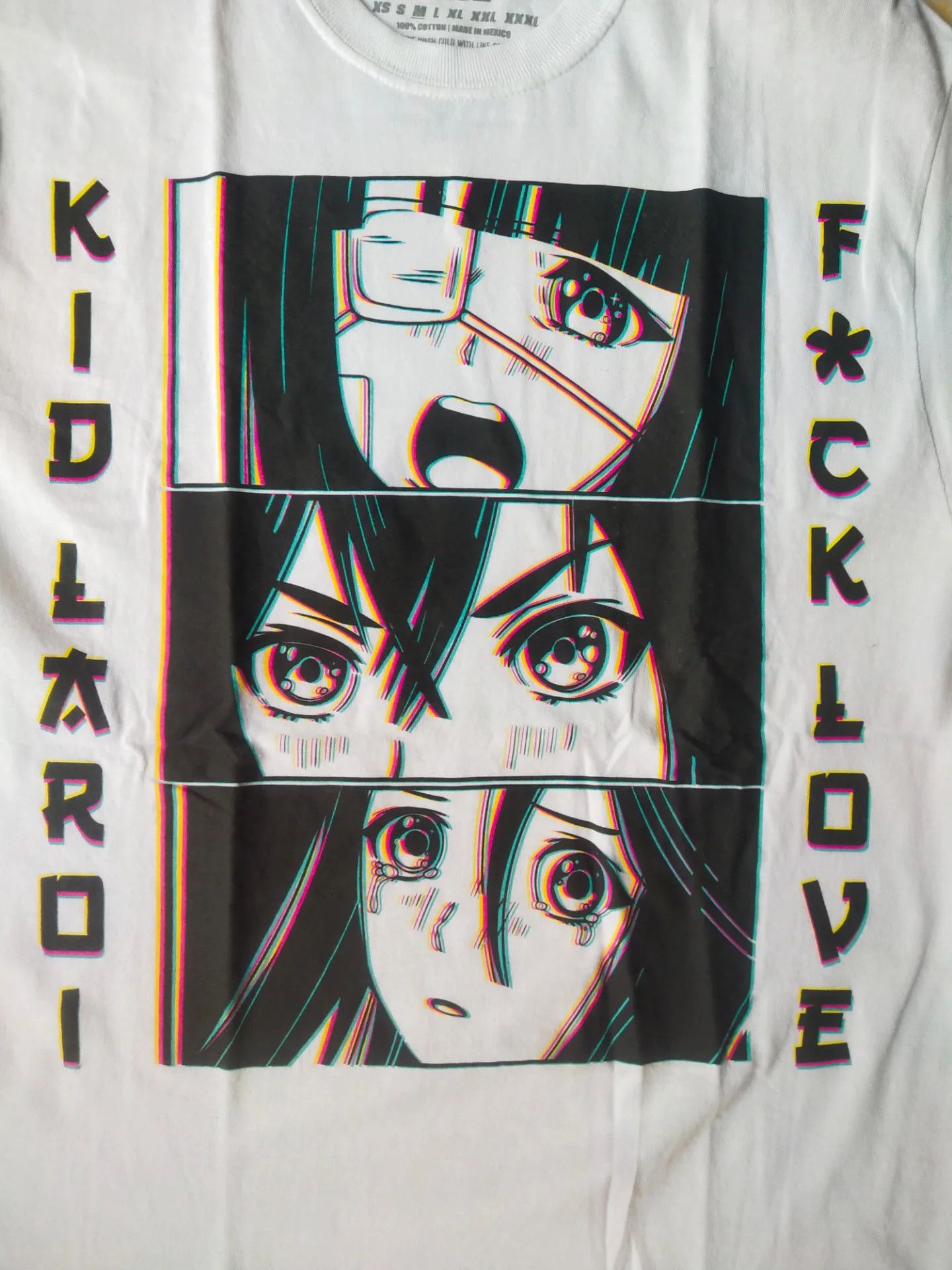 Rap Tees The Kid Laroi F*ck Love Anime White Music Tee Rap Size US M / EU 48-50 / 2 - 2 Thumbnail