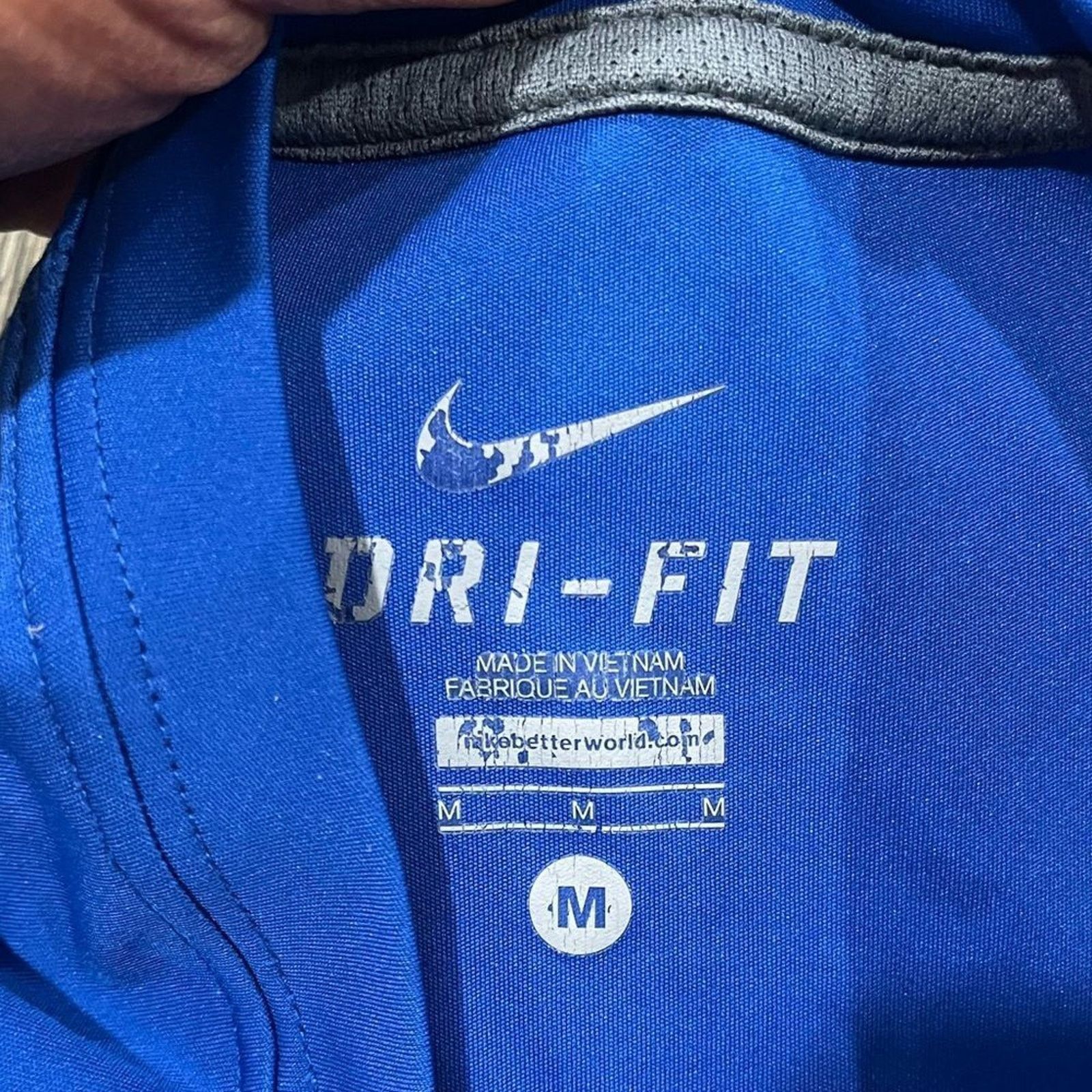 Nike Nike T Shirt Medium Mens Blue Gray Short Sleeves Legacy Size US M / EU 48-50 / 2 - 4 Thumbnail