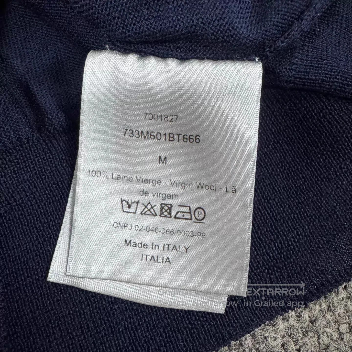 Dior Blue Long-Sleeve Knit Sweater Size M. Size US M / EU 48-50 / 2 - 8 Thumbnail