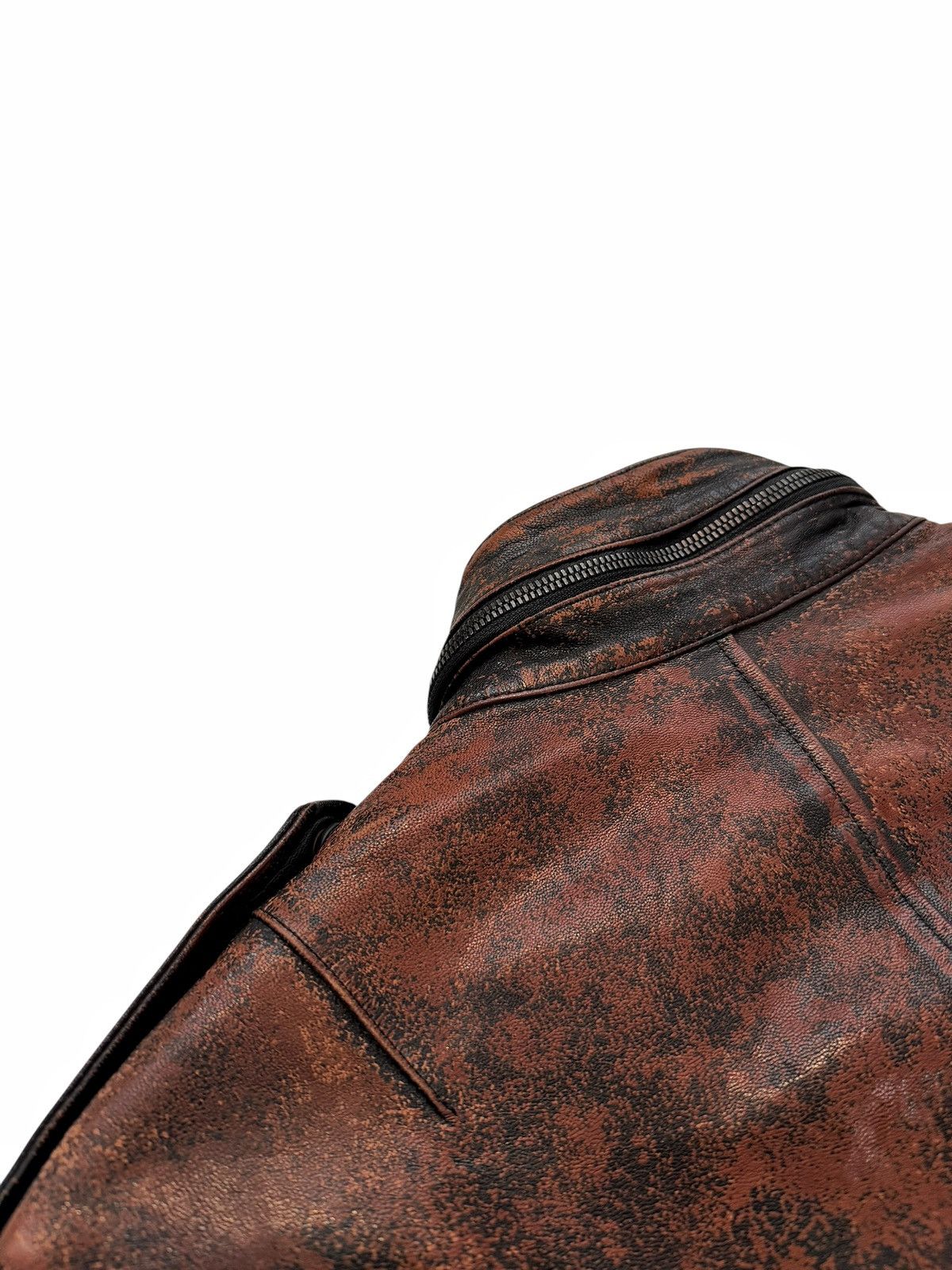 Isamu Katayama Backlash GRAIL x Backlash 1/1 “Rust” Speckled Leather Jacket Size US L / EU 52-54 / 3 - 11 Thumbnail