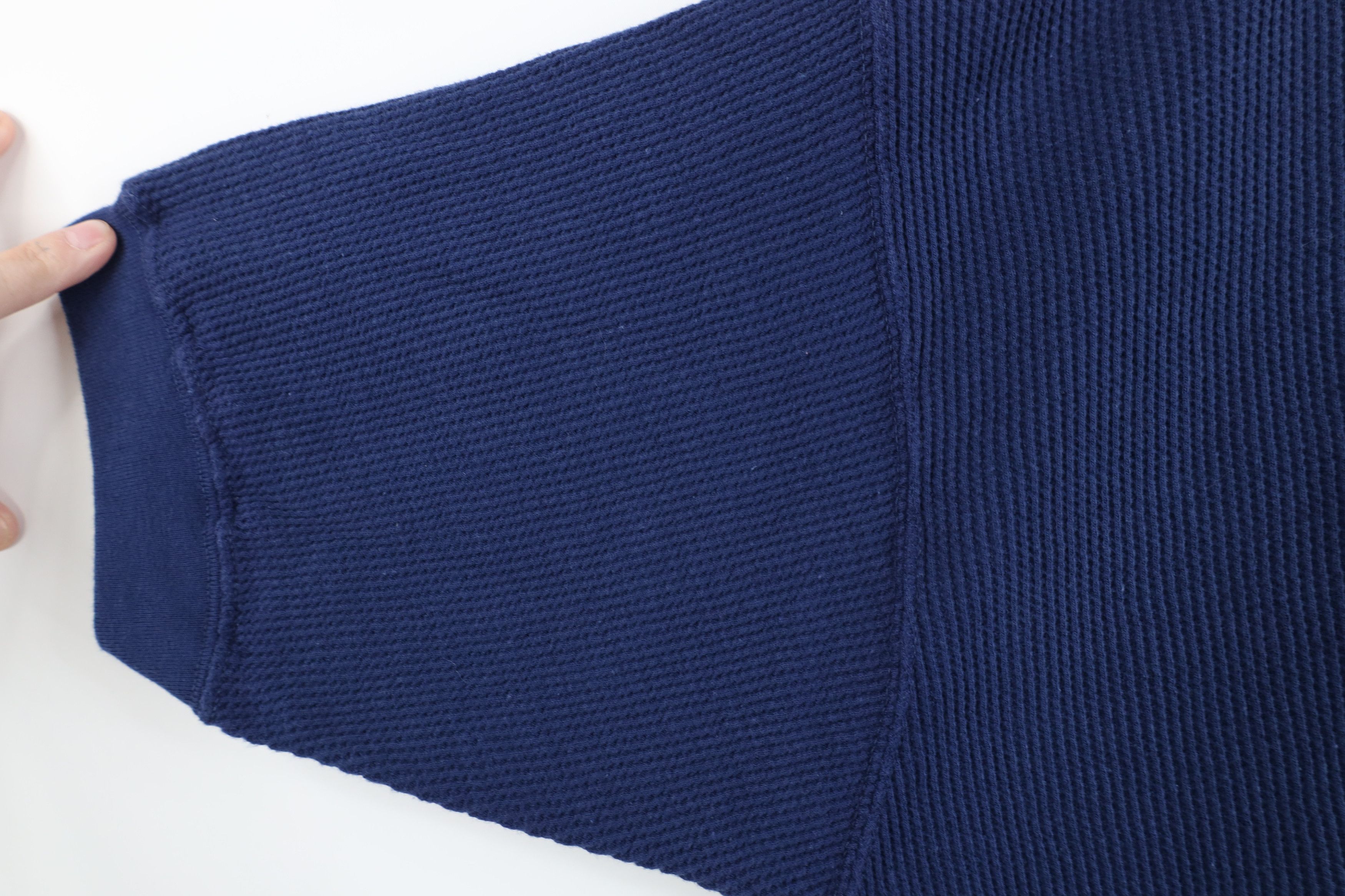 Vintage Vintage 90s Streetwear Thermal Waffle Knit Henley T-Shirt Size US L / EU 52-54 / 3 - 5 Thumbnail
